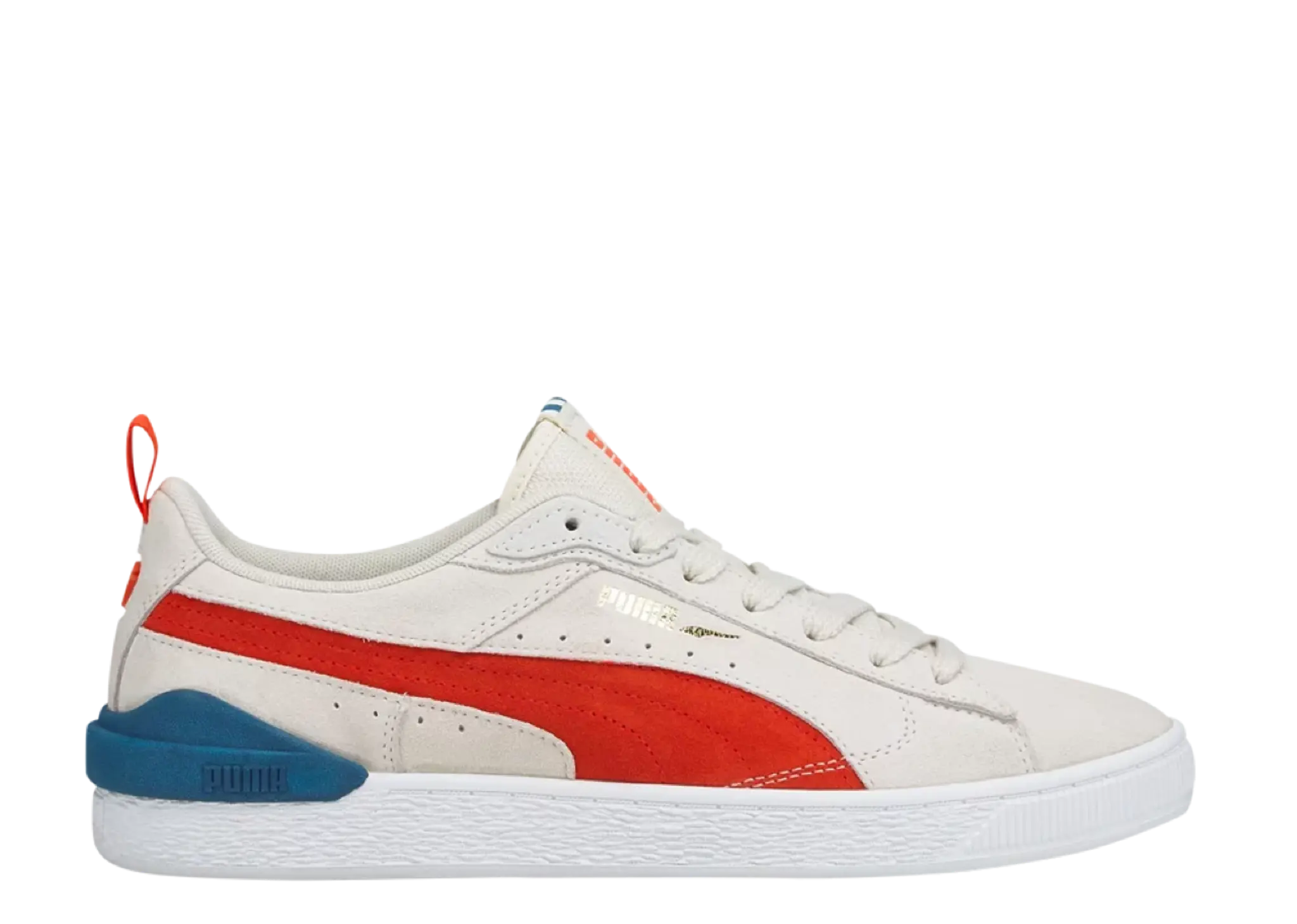 Puma Suede Bloc Pristine Cherry Tomato