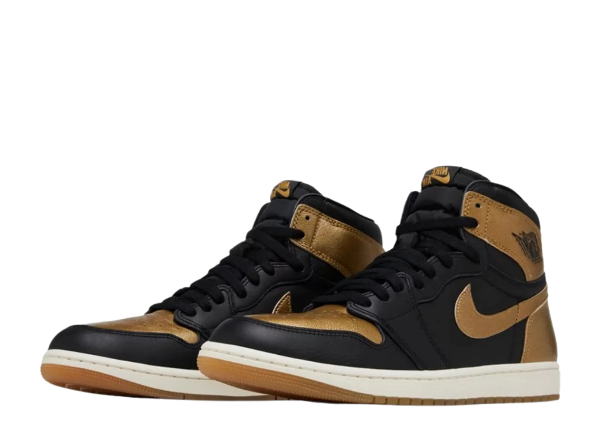 Air Jordan 1 Retro High OG Black Metallic Gold - photo 2