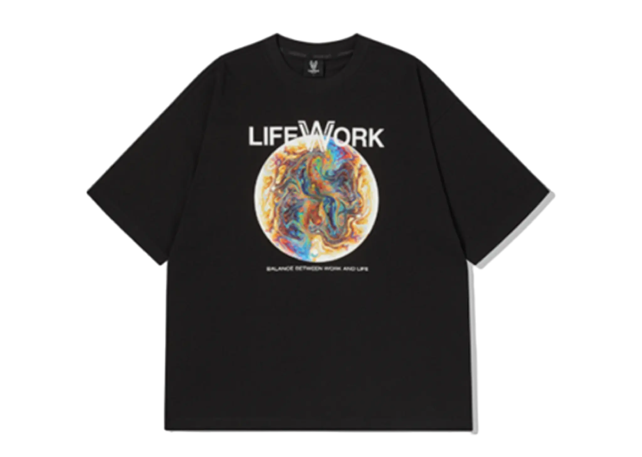 LifeWork Planet Logo T-Shirt Black