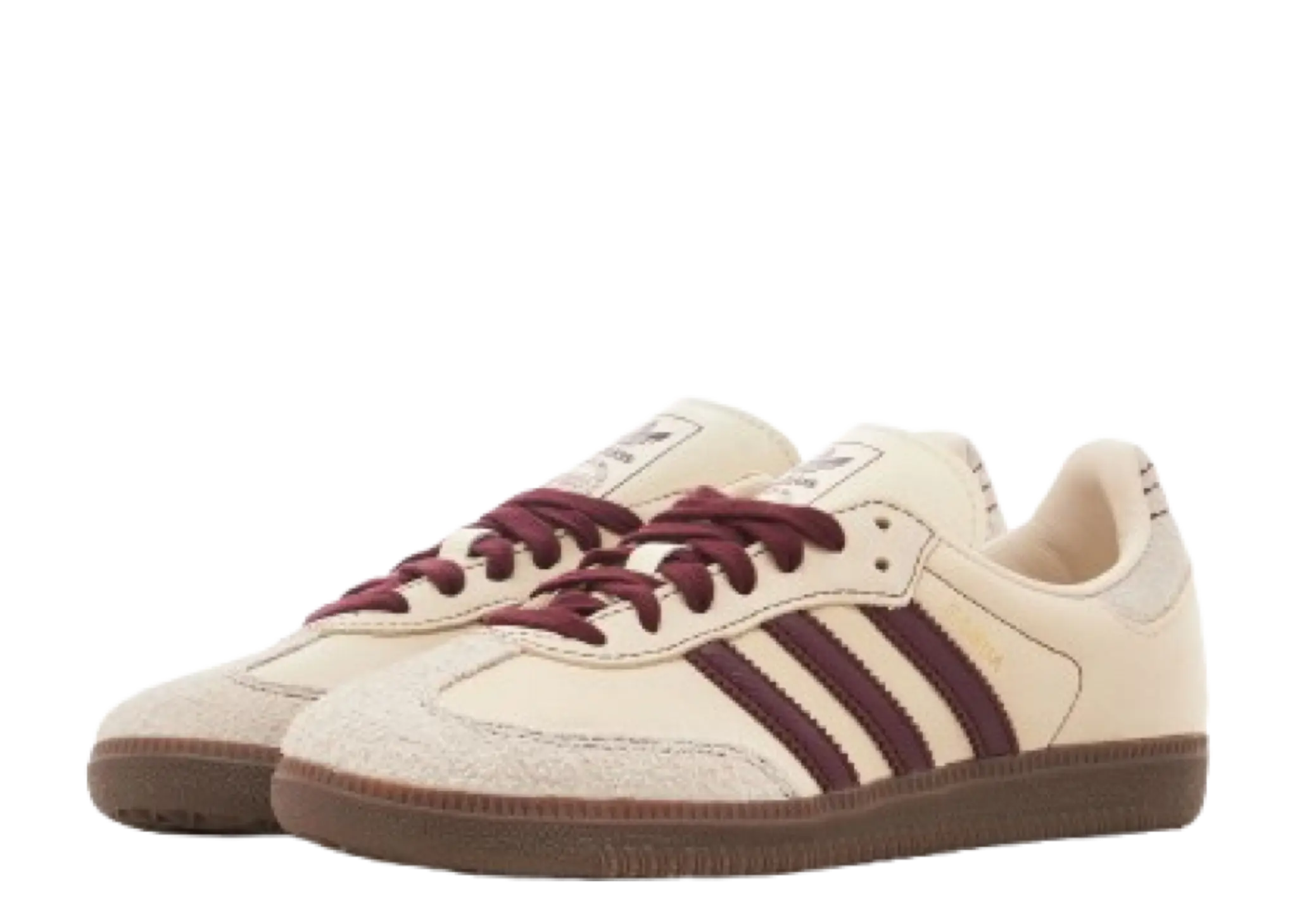 Adidas Samba OG Wonder White Maroon (Women's) - photo 2