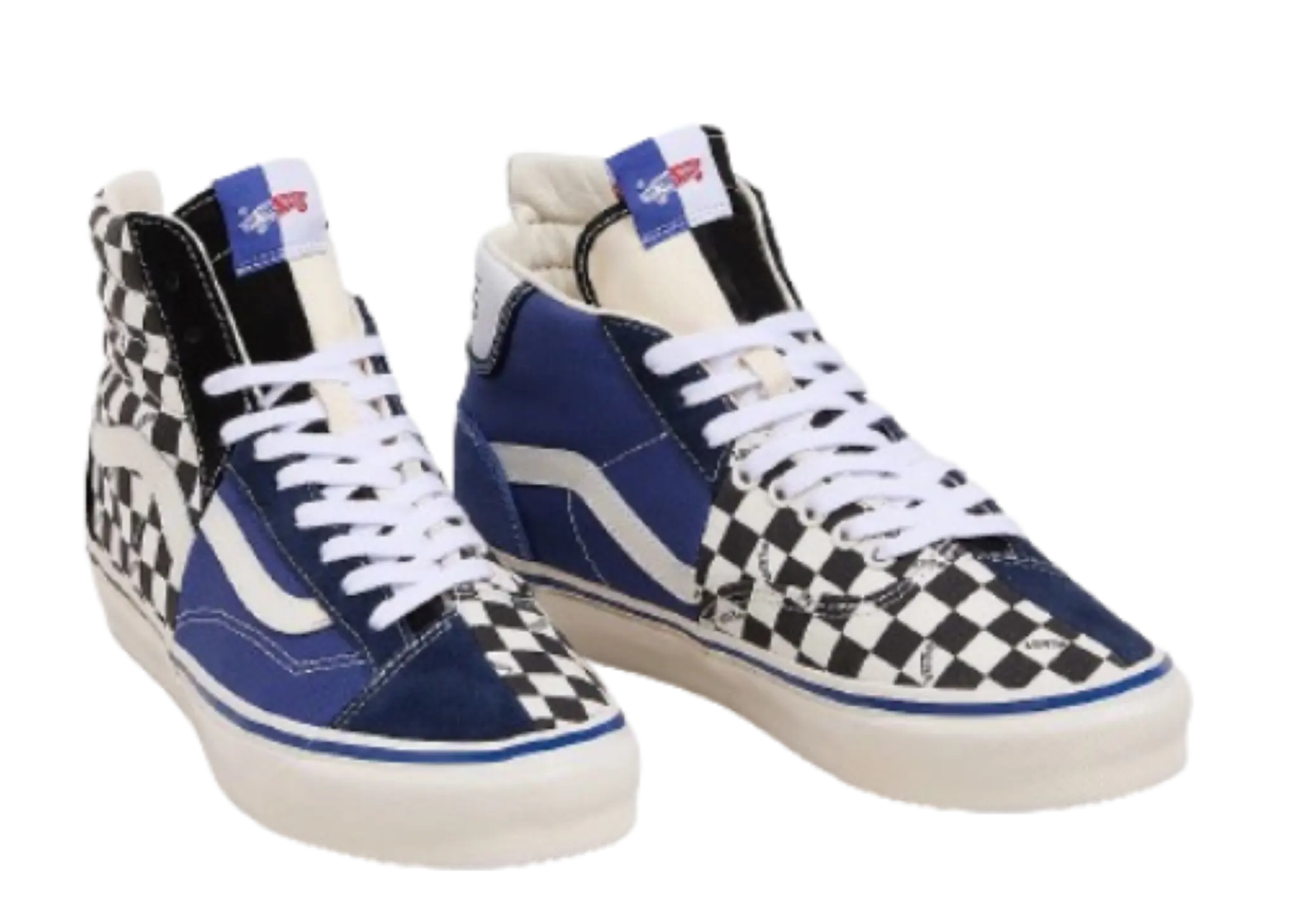 Vans Premium Clash the Wall Checkerboard Black Blue - photo 2