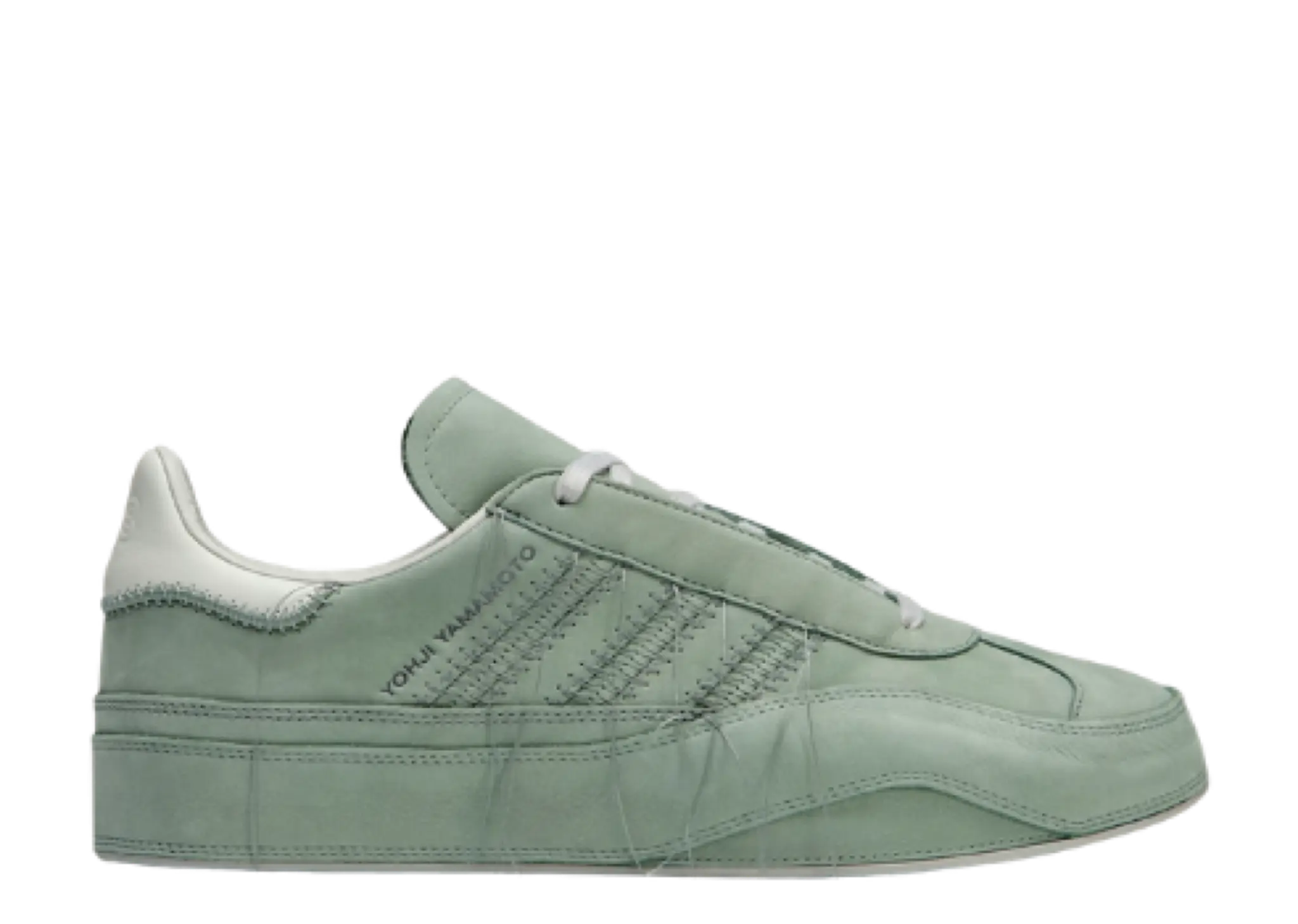 Adidas Y-3 Gazelle Silver Green Off White Light Brown