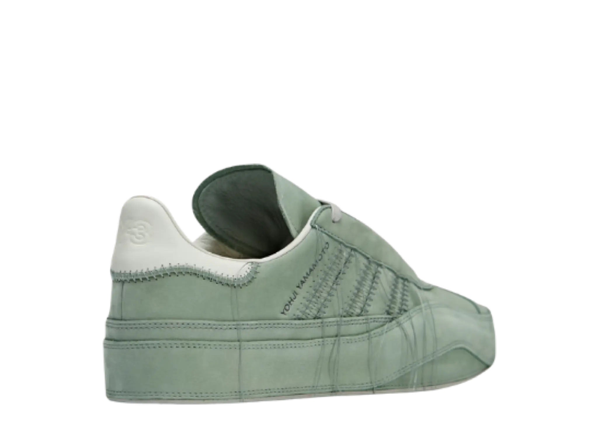 Adidas Y-3 Gazelle Silver Green Off White Light Brown - photo 3