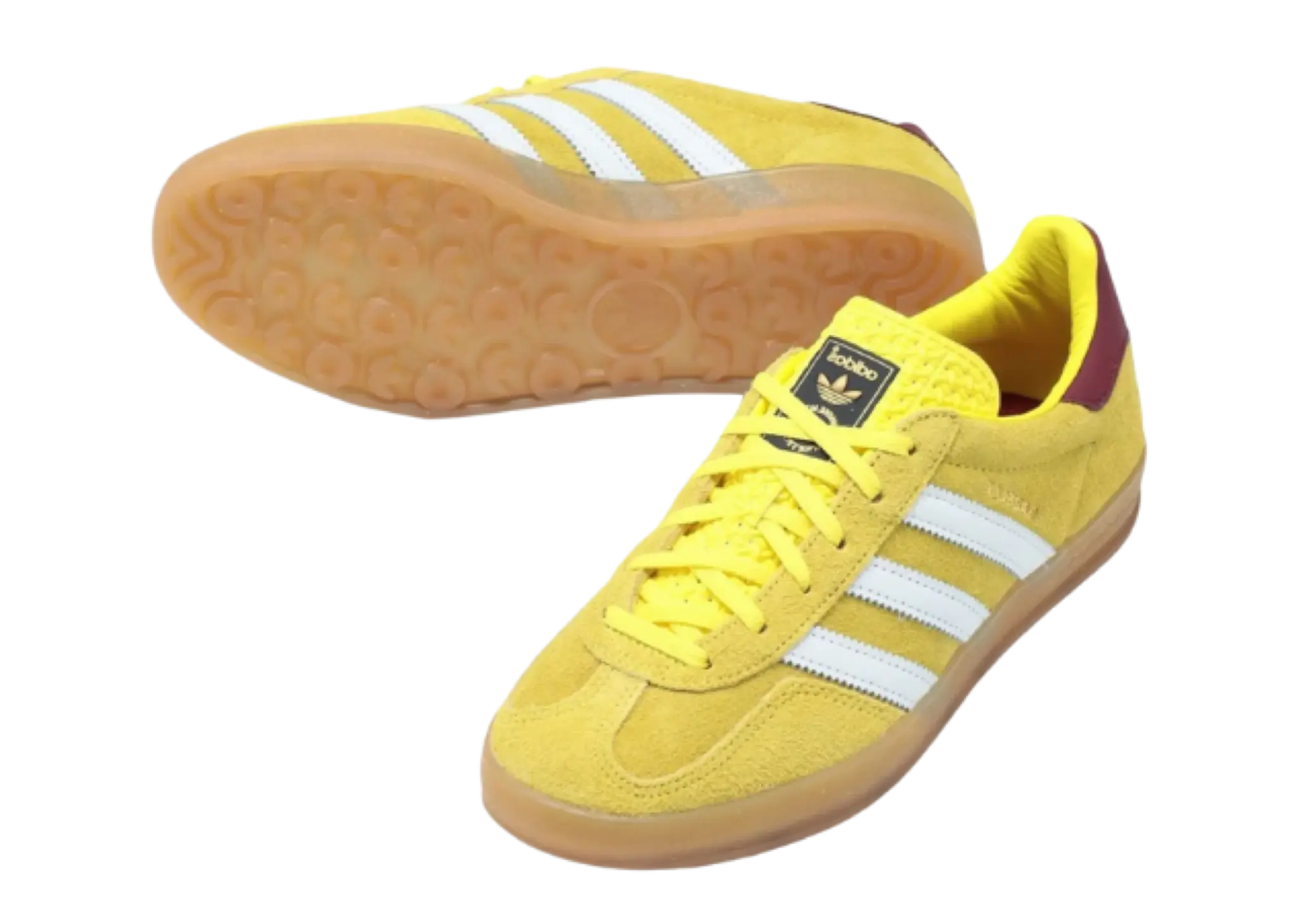 Adidas Gazelle Indoor Bright Yellow Collegiate Burgundy (Women's) - photo 2