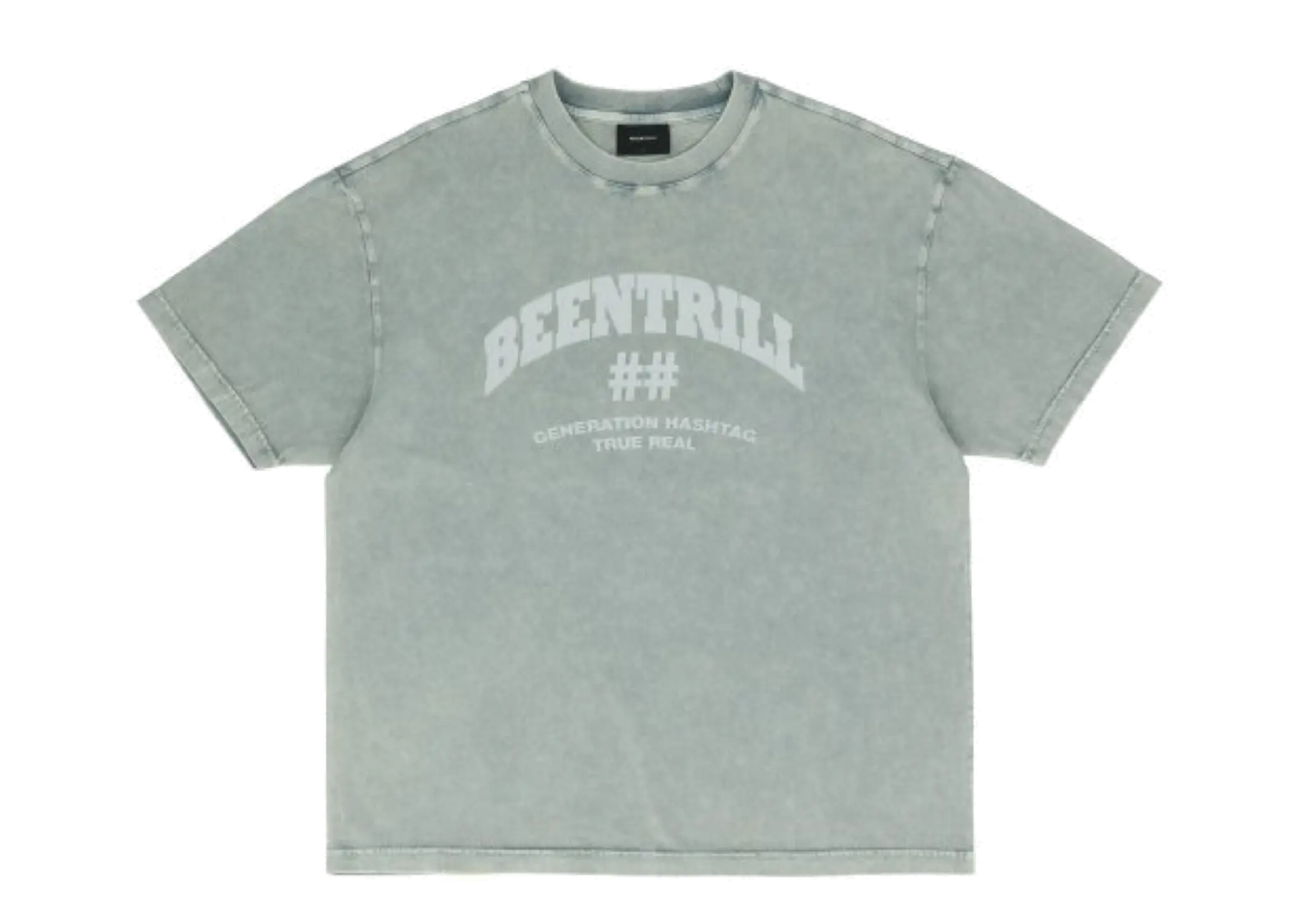 Beentrill Garment Dying T-Shirt Light Blue