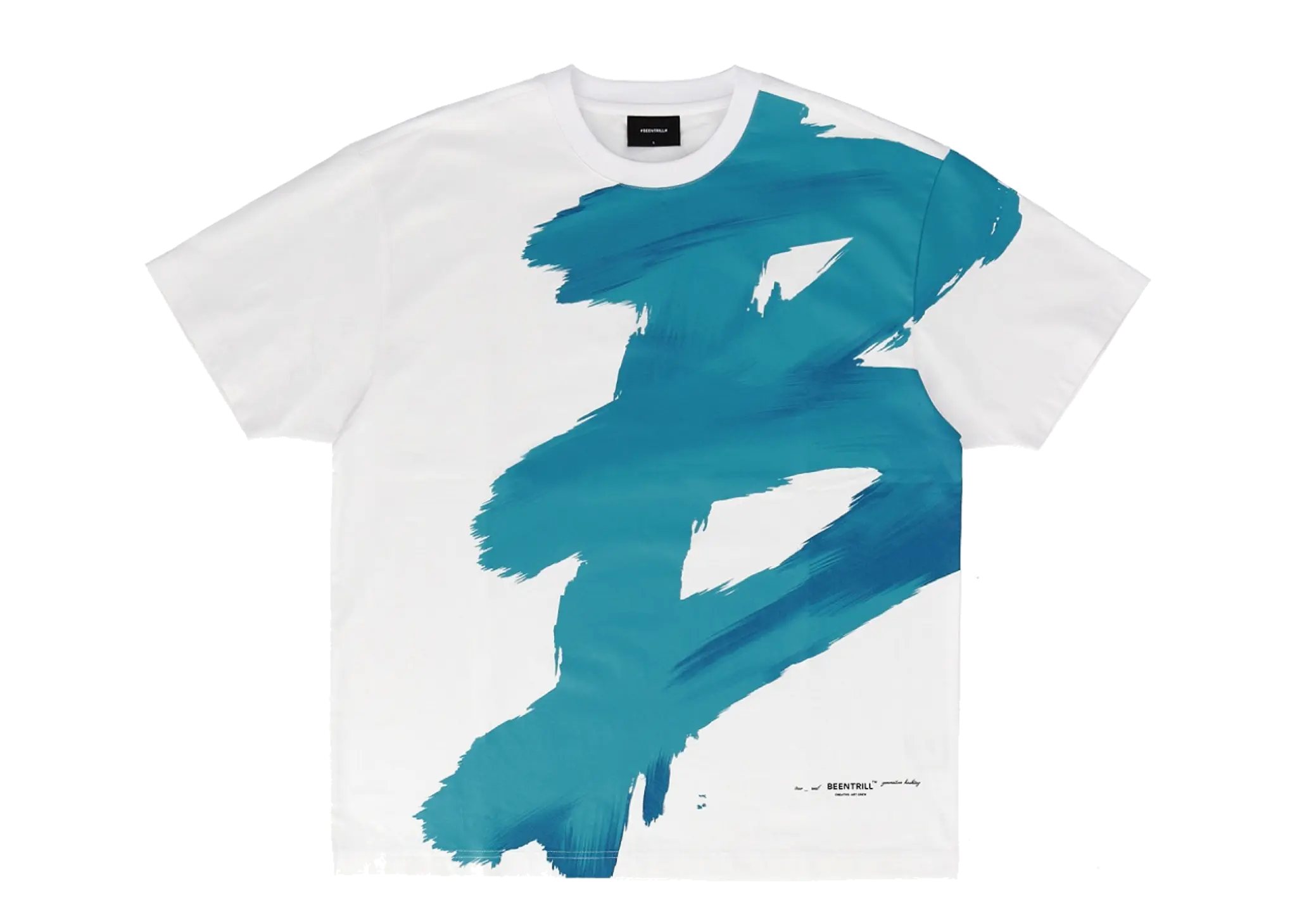 Beentrill New Painting Overfit Short Sleeve T-shirt Off White