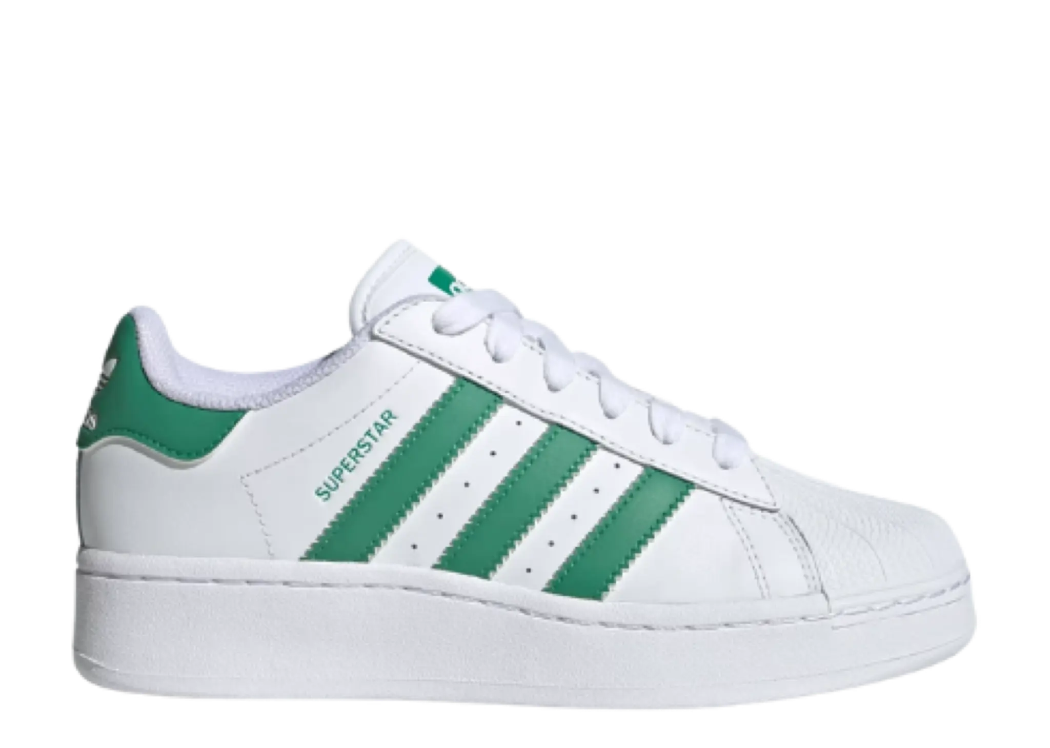Adidas Superstar XLG White Semi Court Green (Women's)