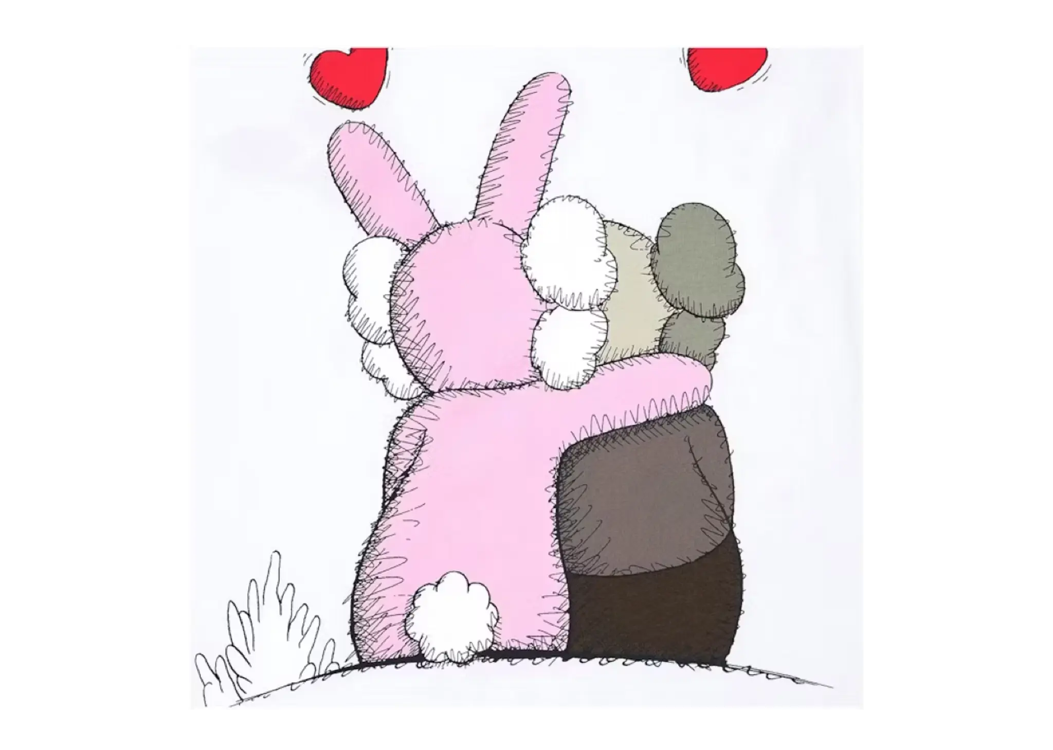Uniqlo X Kaws Warhol UT White Love Pink - photo 3