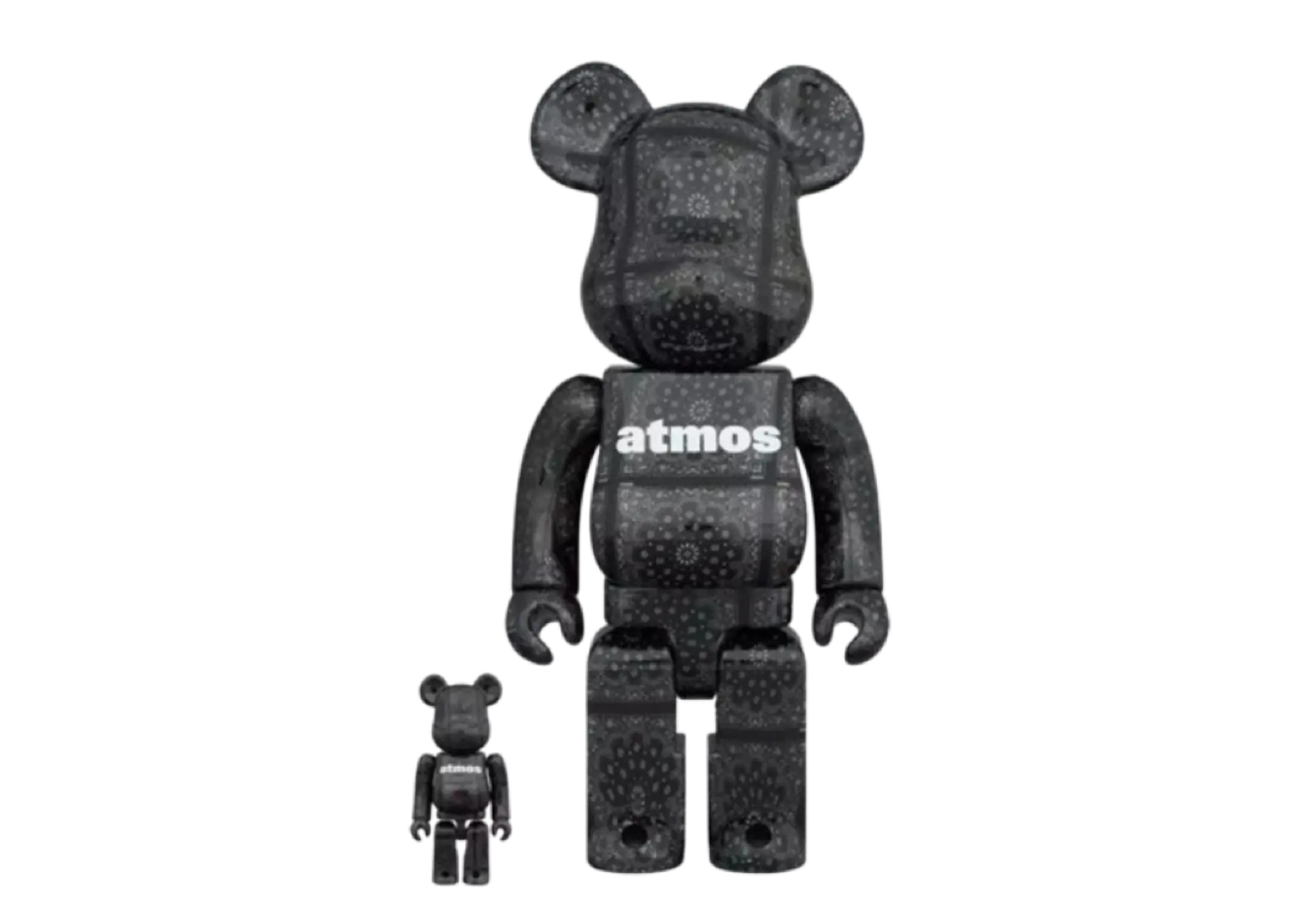 Bearbrick Atmos Bandana (B&W Ver.) 100% & 400% Set