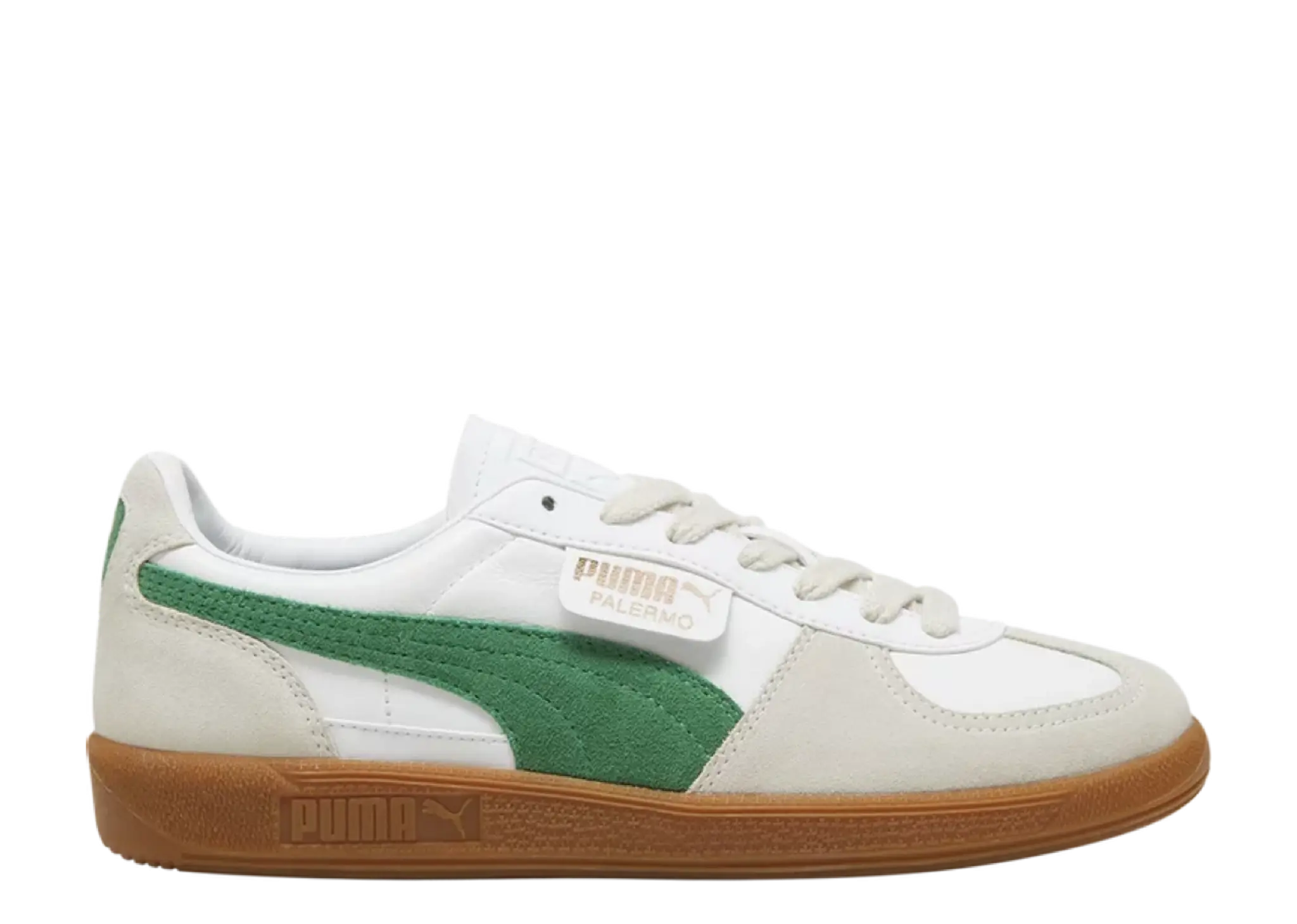Puma Palermo Leather White Archive Green Gum