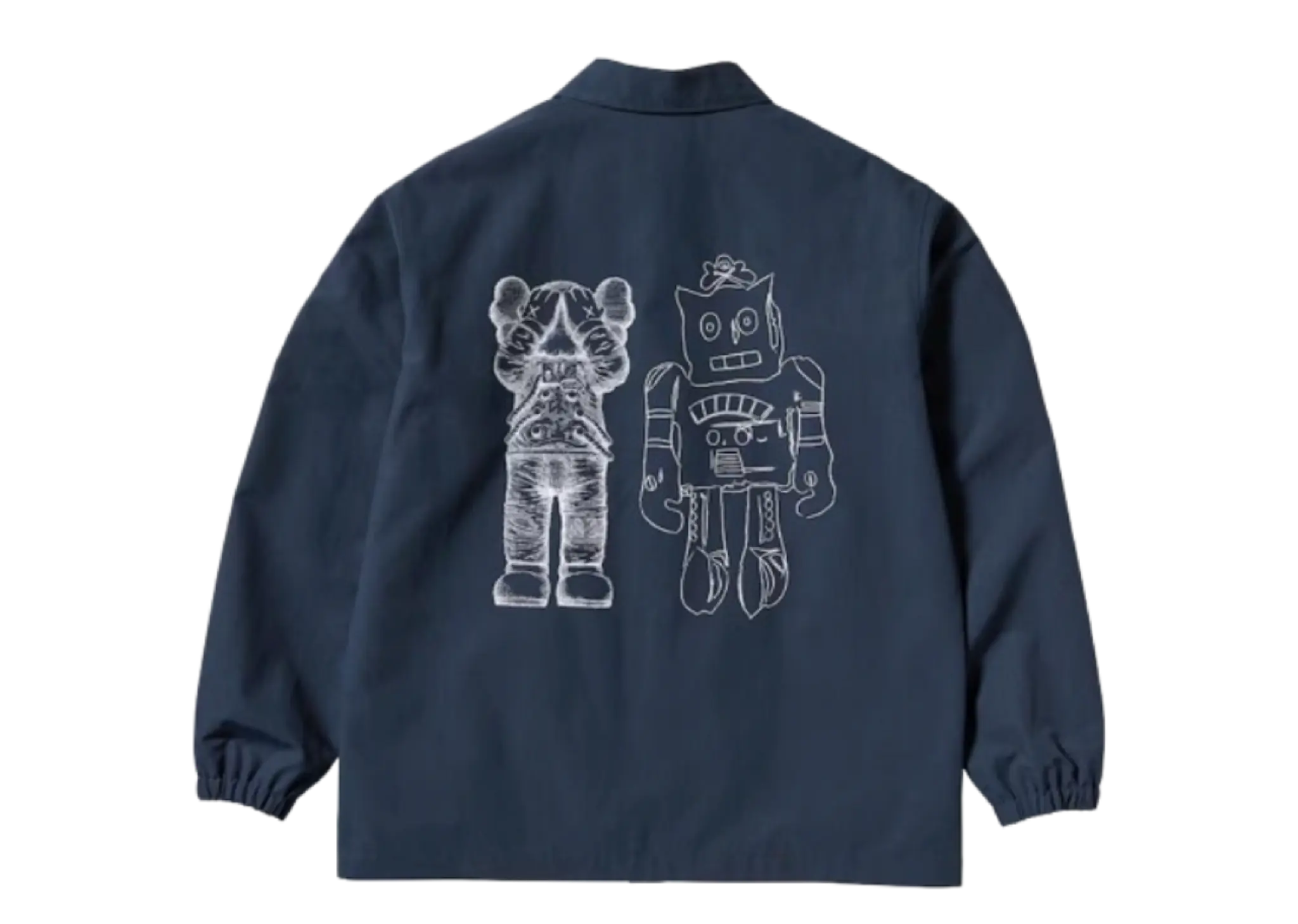 Uniqlo X Kaws X Warhol Coach Jacket Navy - photo 2