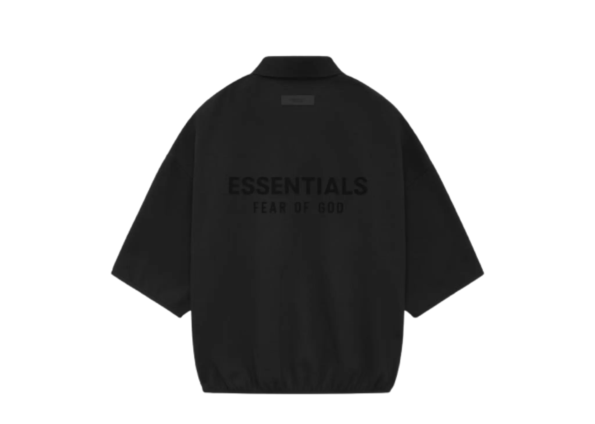 Fear Of God Essentials Core Collection 3/4 Sleeve Polo Black - photo 2