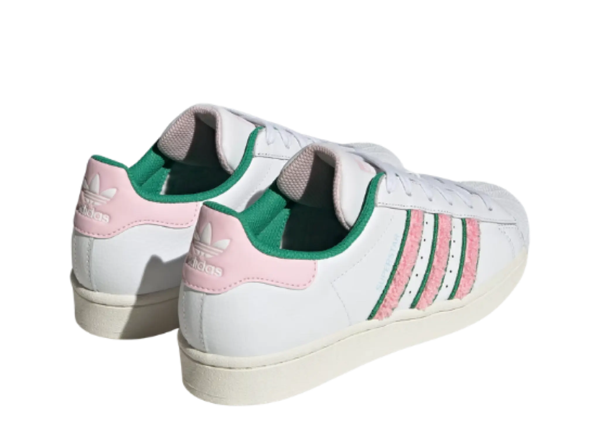 Adidas Superstar White Pink Green Chenille (Women's) - photo 3