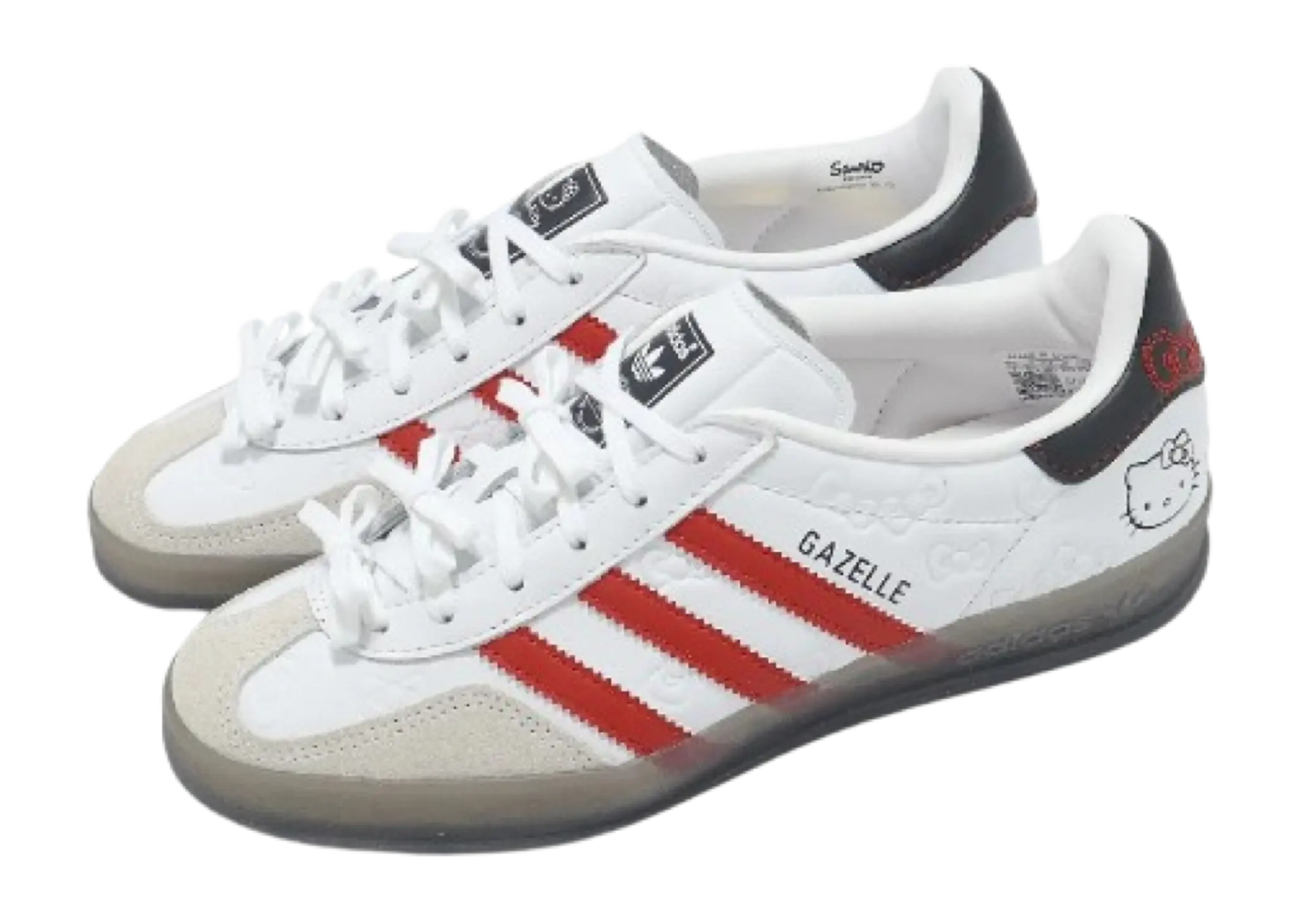 Adidas Gazelle Indoor X Hello Kitty White Red Core Black (Women's) - photo 2