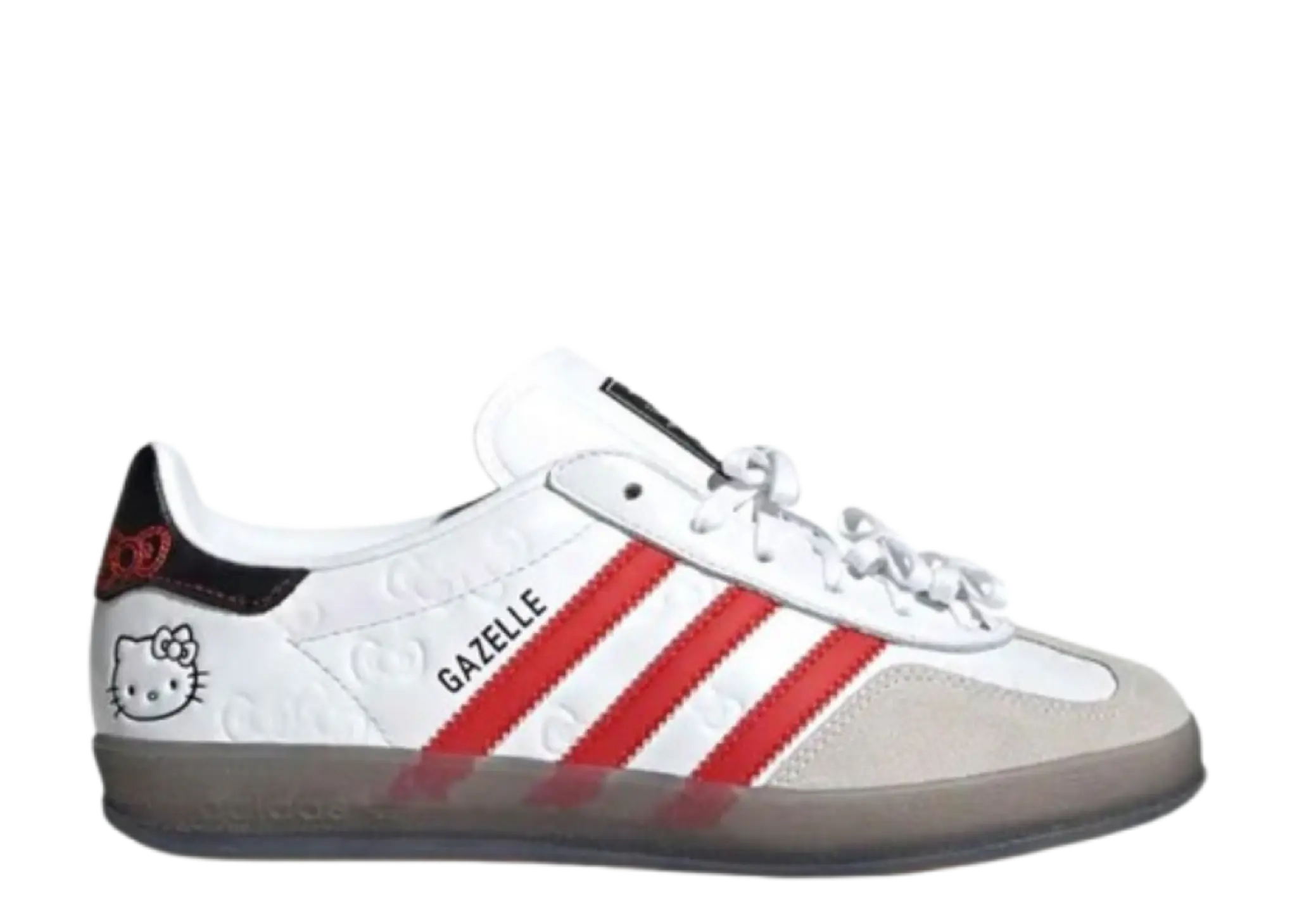 Adidas Gazelle Indoor X Hello Kitty White Red Core Black (Women's)