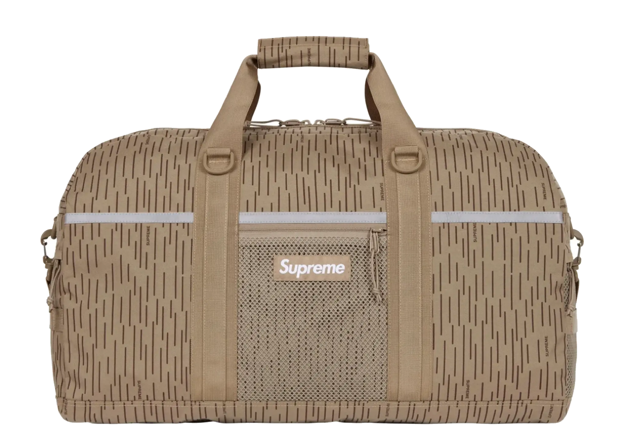 Supreme Duffle Bag Raindrop Tan | Kick Avenue