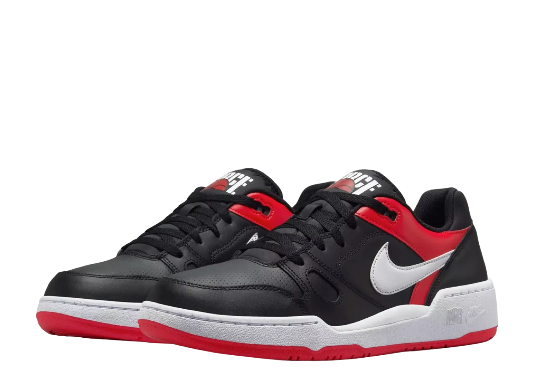 Nike Full Force Low Black White University Red - photo 2
