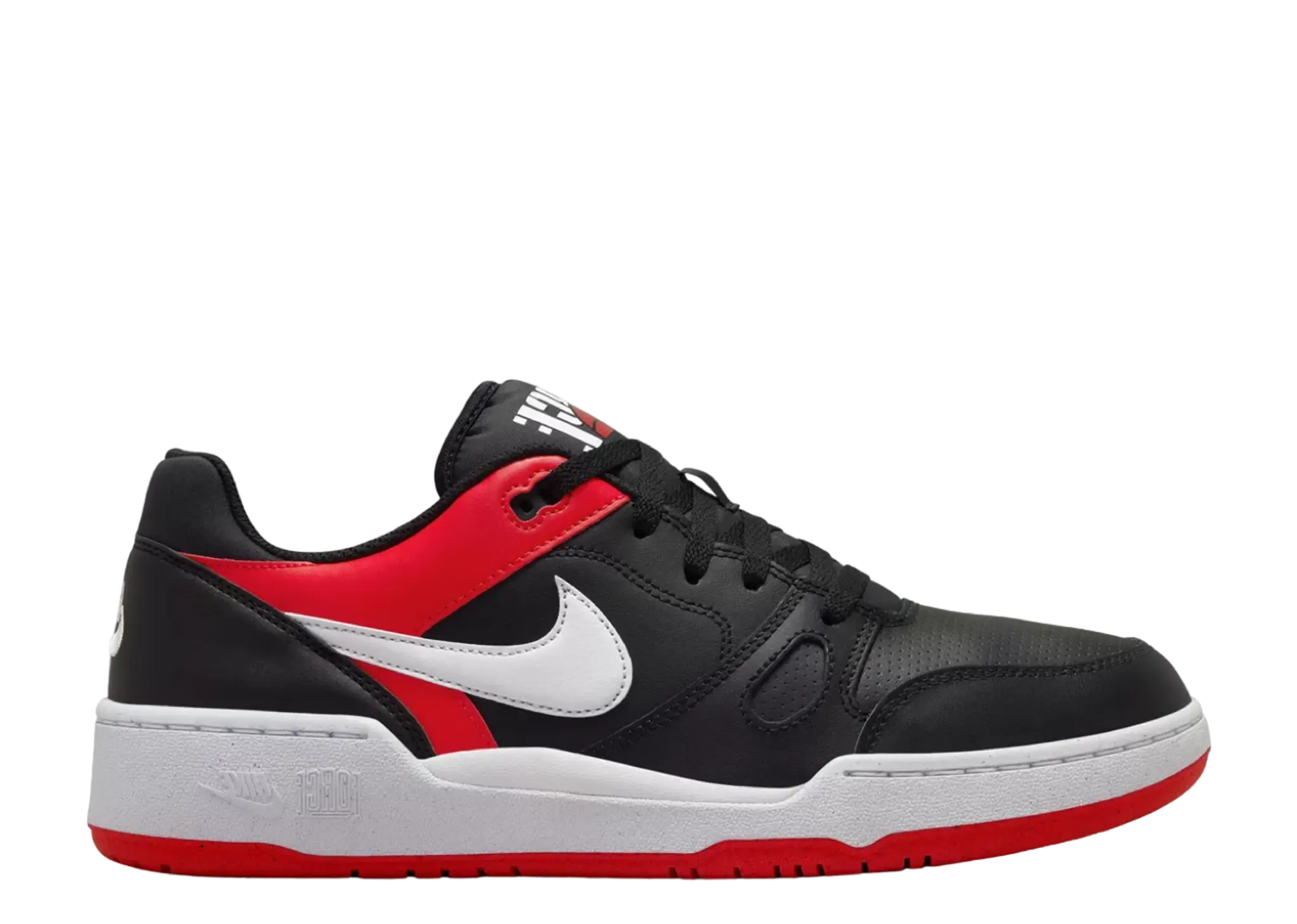 Nike Full Force Low Black White University Red