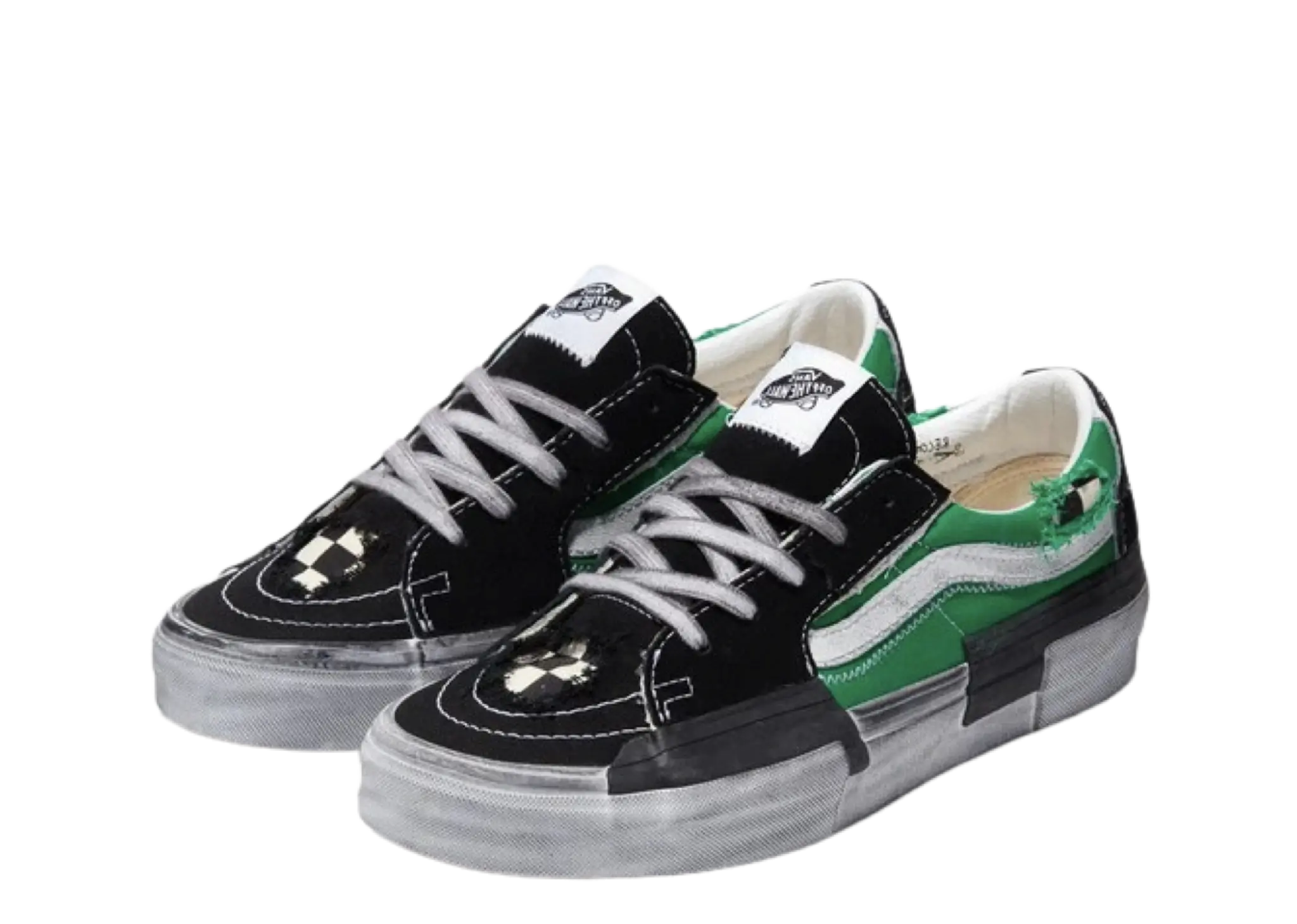 Vans Sk8-Low Reconstruct Stressed Check Black Green - photo 2