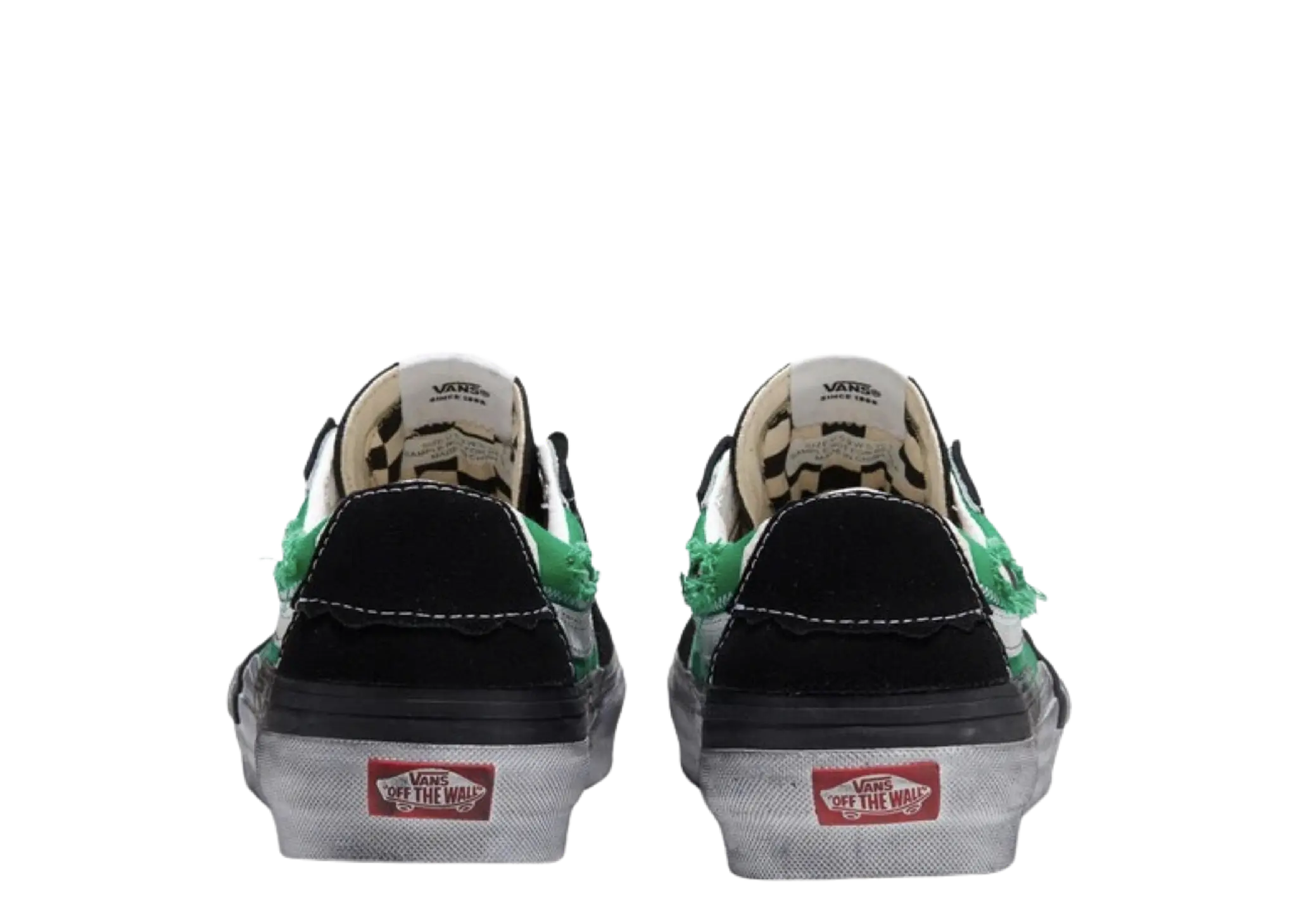 Vans Sk8-Low Reconstruct Stressed Check Black Green - photo 3
