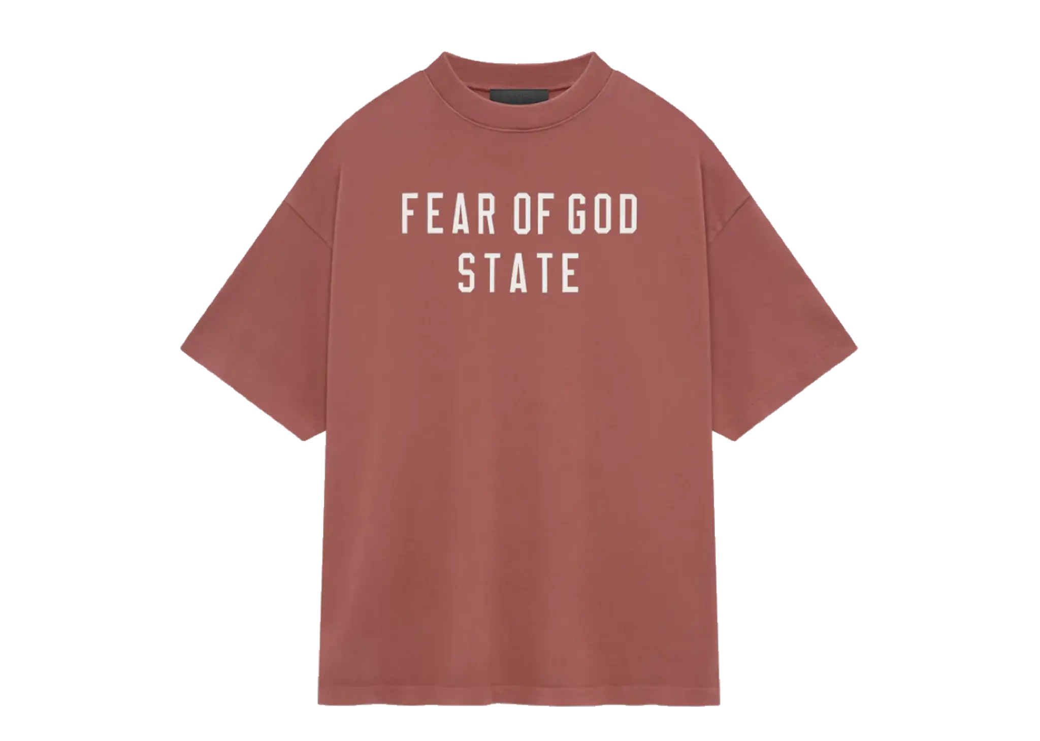 Fear Of God Essentials Homecoming Heavy Crewneck T-shirt Crimson