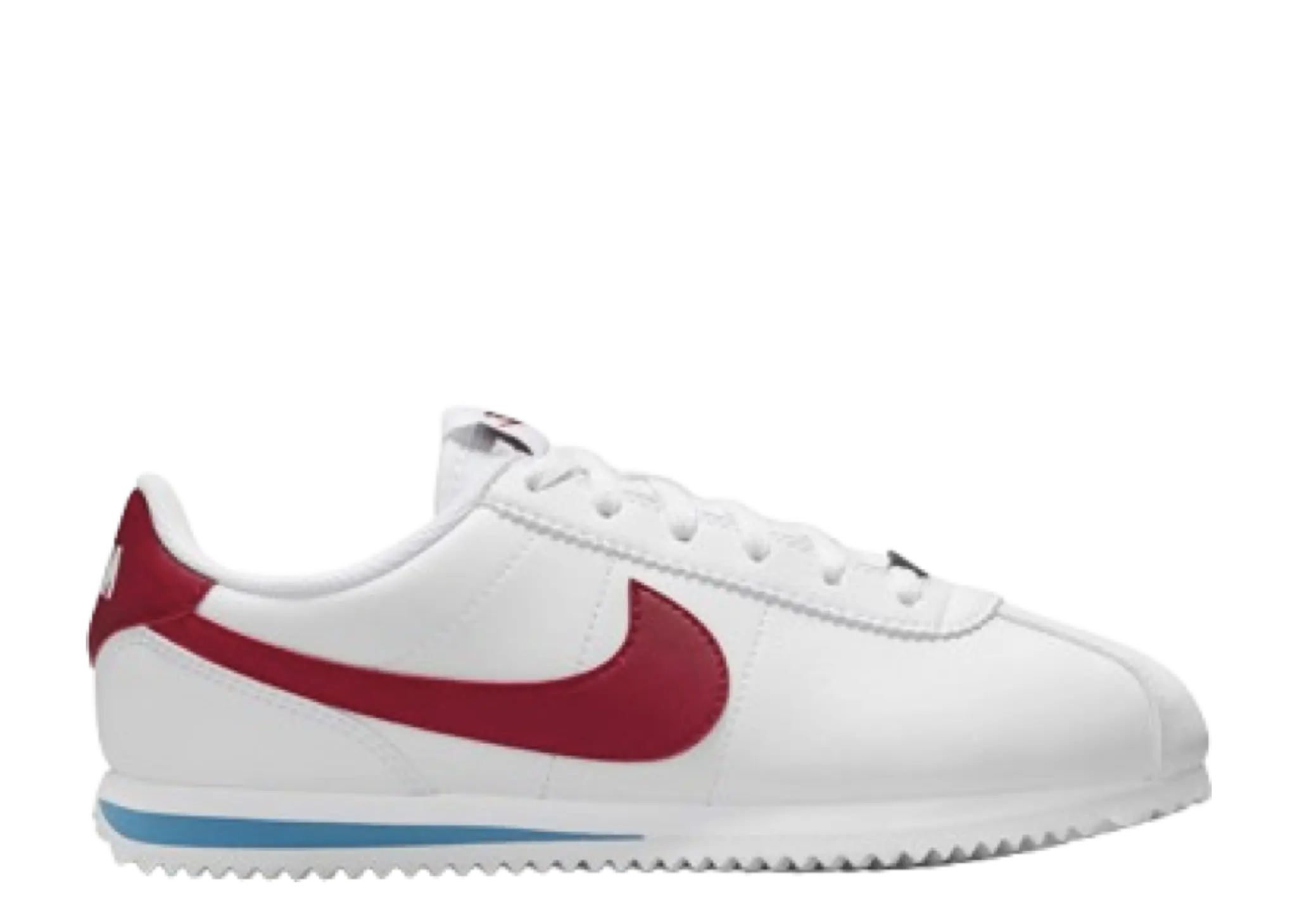 Nike Cortez White Red Varsity Blue (Grade School)