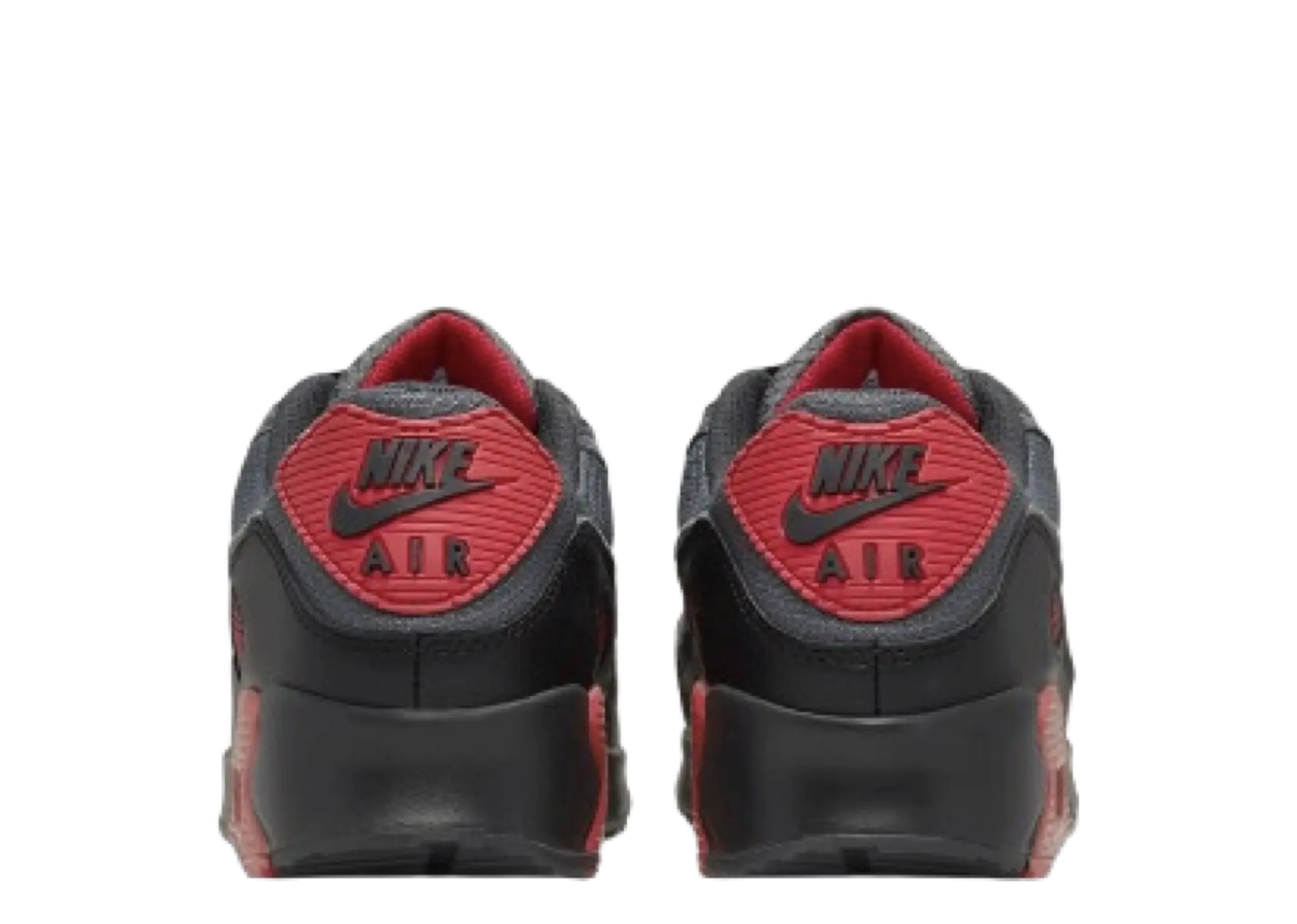 Nike Air Max 90 Black Grey Fire Red - photo 3