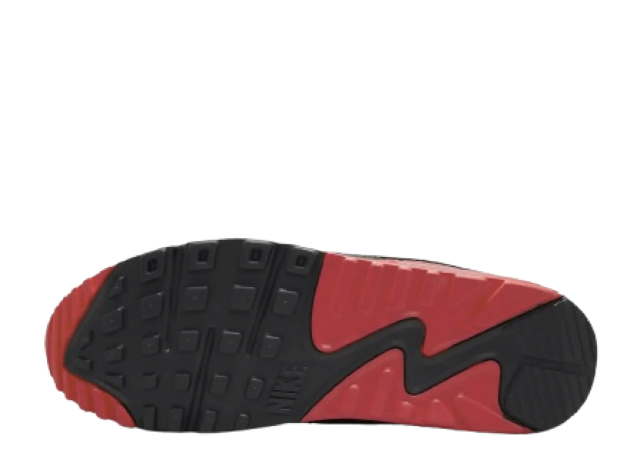 Nike Air Max 90 Black Grey Fire Red - photo 4