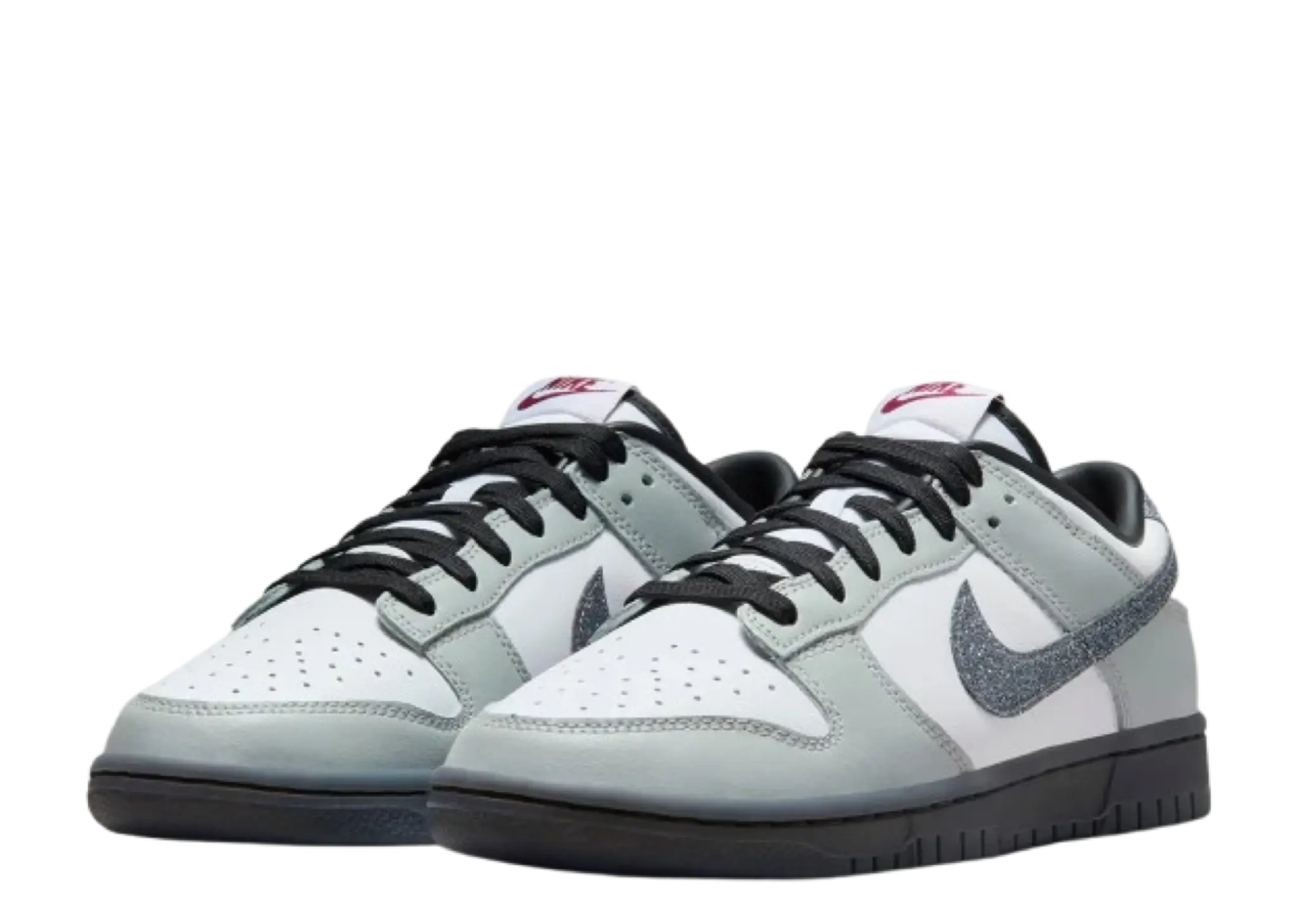 Nike Dunk Low LX Glitter Swoosh White Light Smoke Grey (Women's) - photo 2