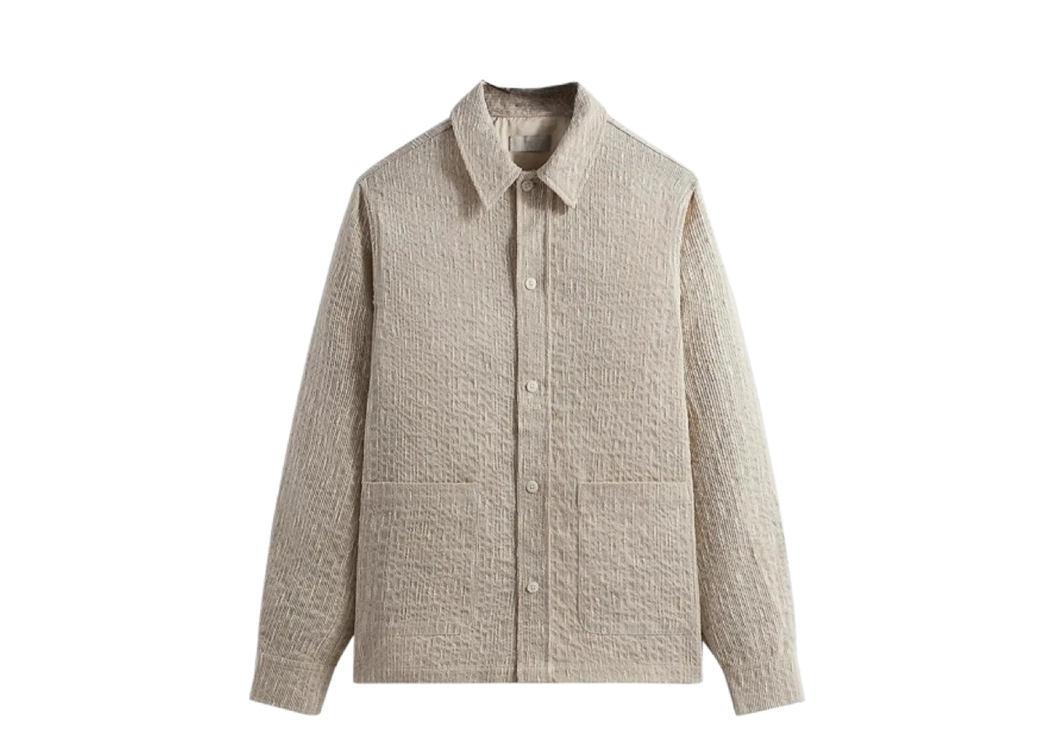 Kith Slub Boucle Boxy Collared Overshirt Canvas
