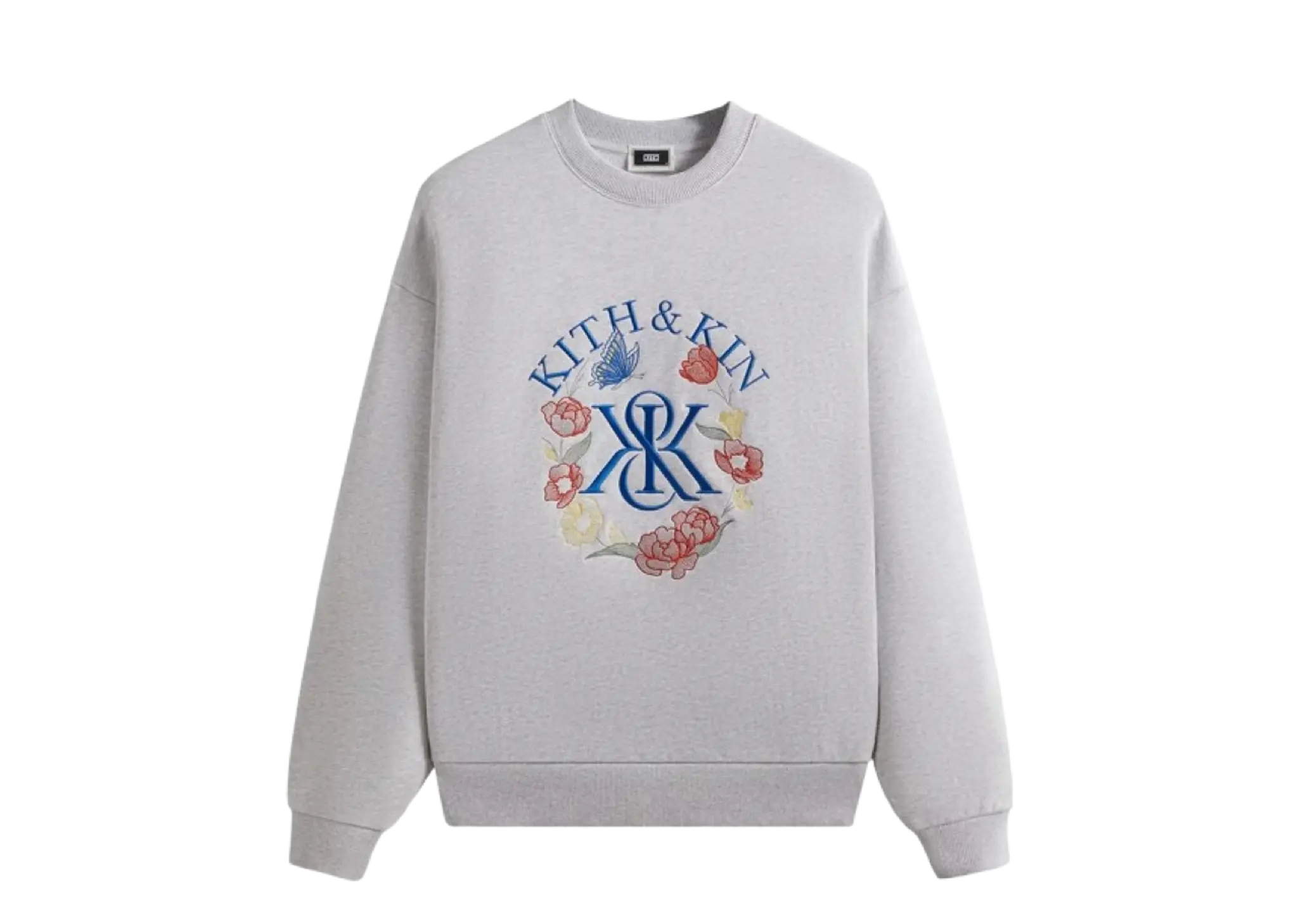 Kith K&K Monogram Nelson Crewneck Light Heather Grey