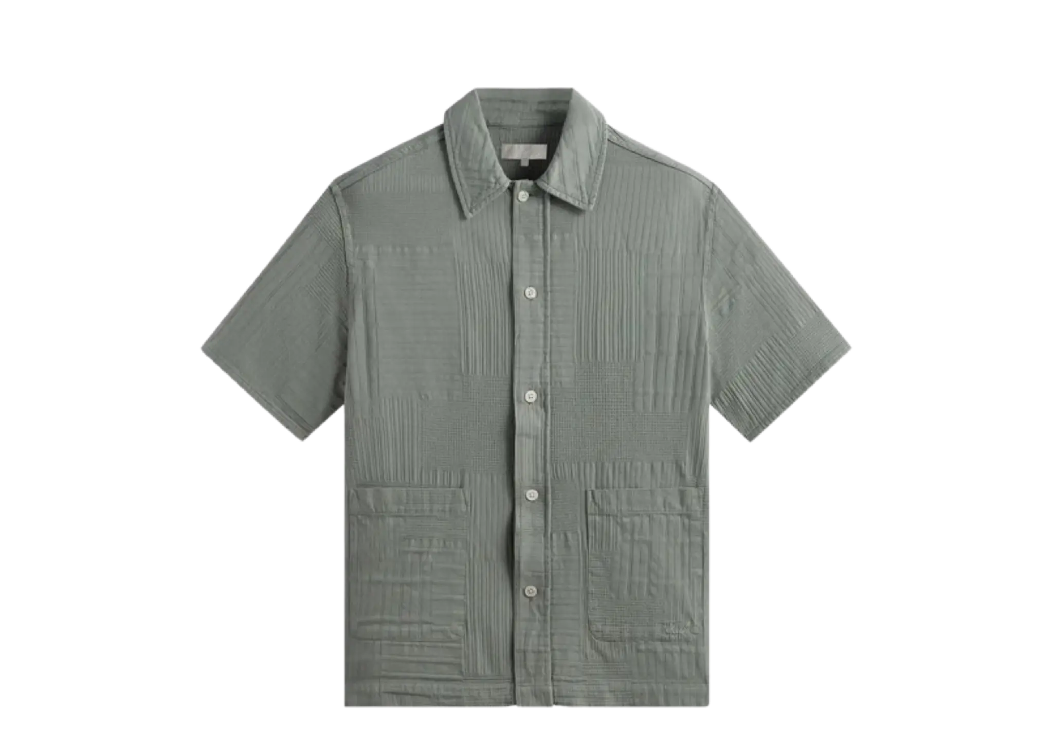 Kith Overdyed Patchwork Boxy Collared Overshirt Reverie