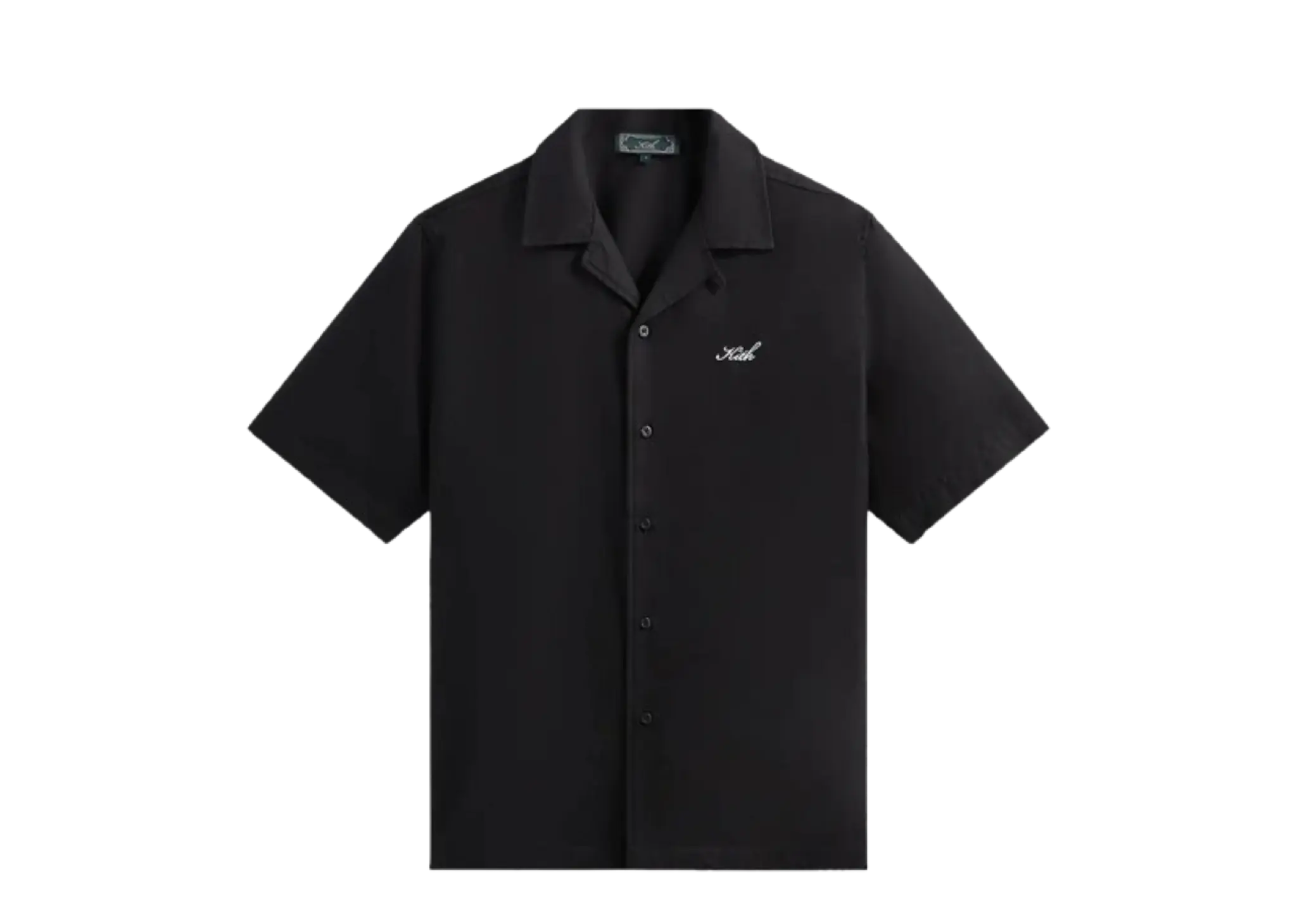 Kith Thompson Camp Collar Shirt Black