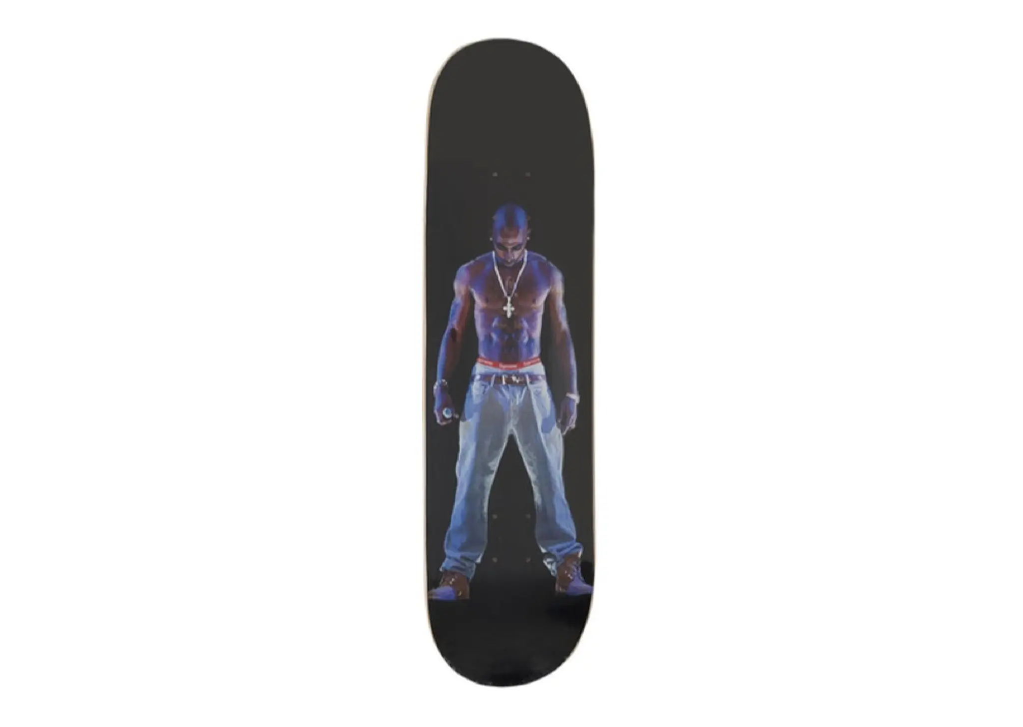 Supreme Tupac Hologram Skateboard Deck Black