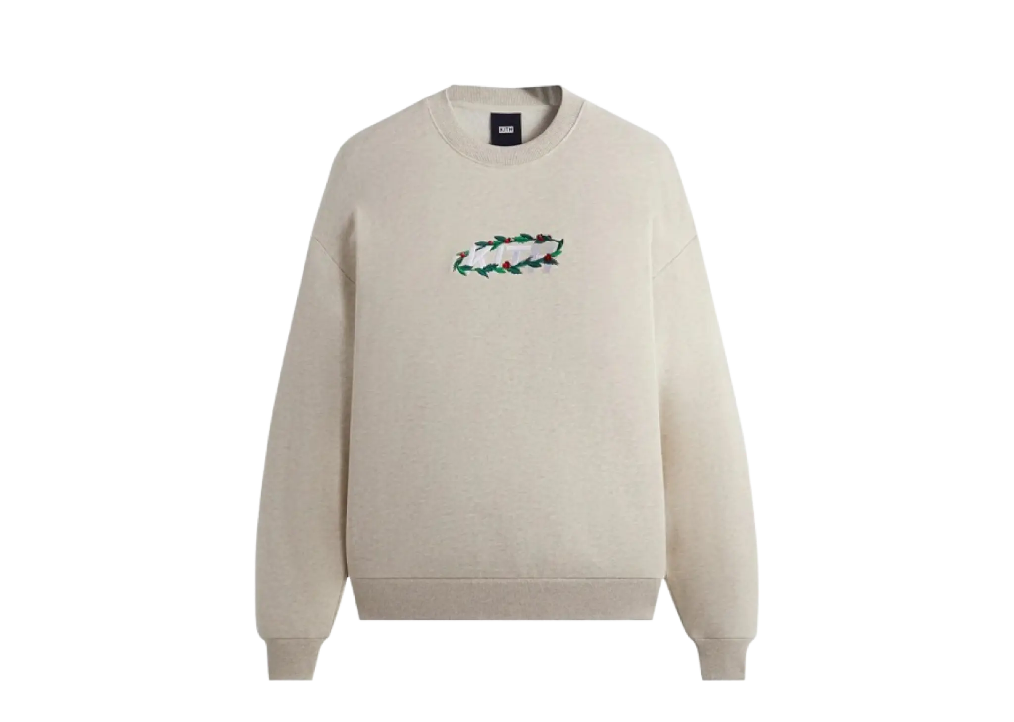 Kith Wreath Orbit Nelson Crewneck Sandy Heather