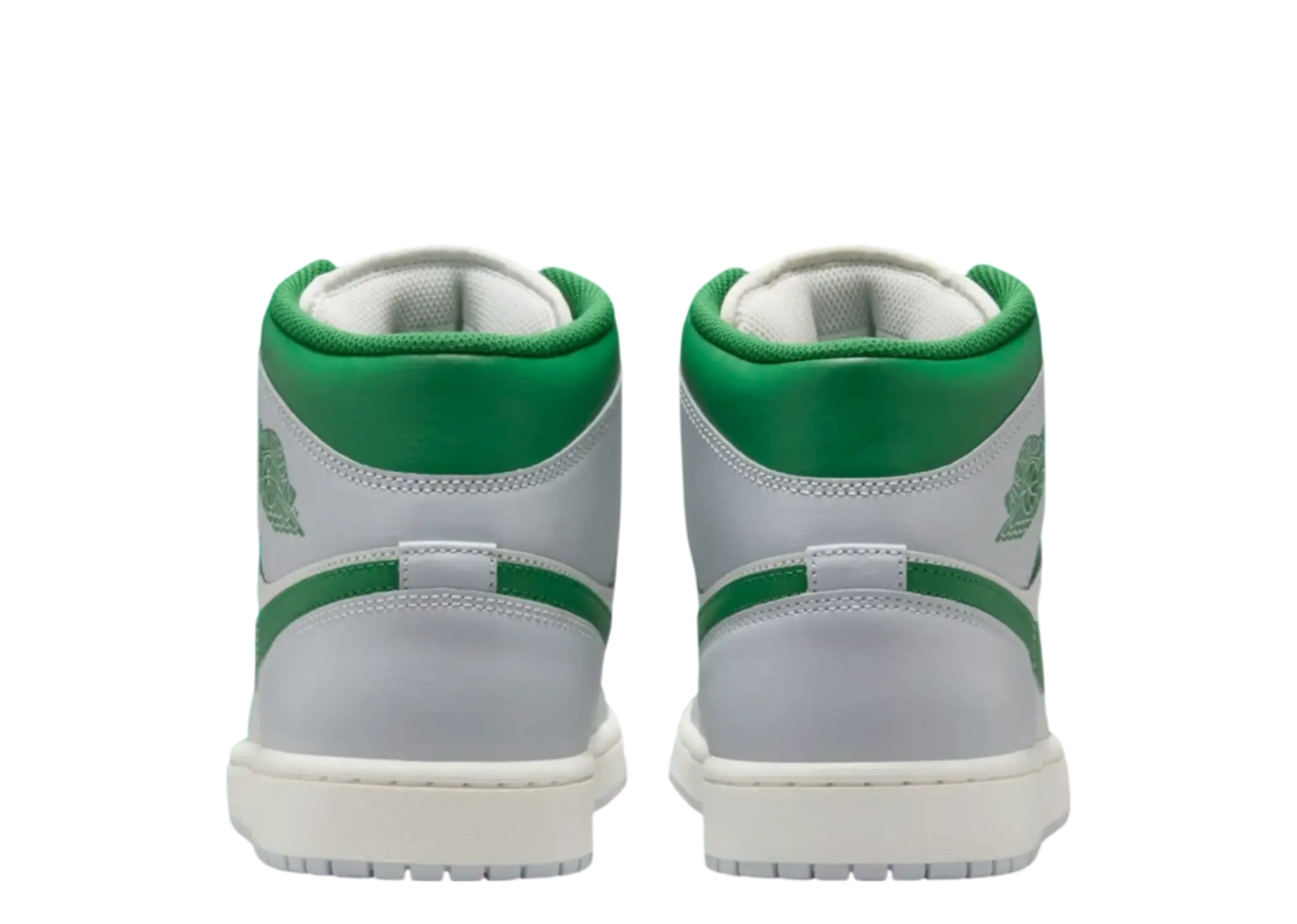 Air Jordan 1 Mid White Pure Platinum Pine Green - photo 3