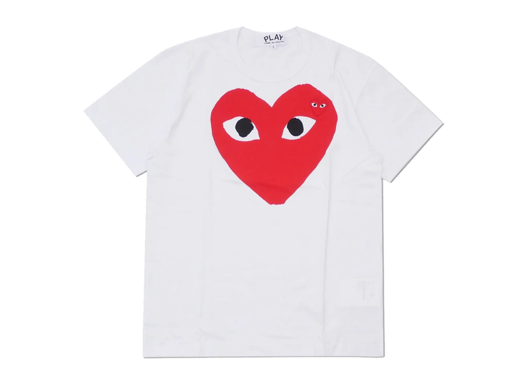 Comme Des Garcons Red Heart T-Shirt White (Unisex)