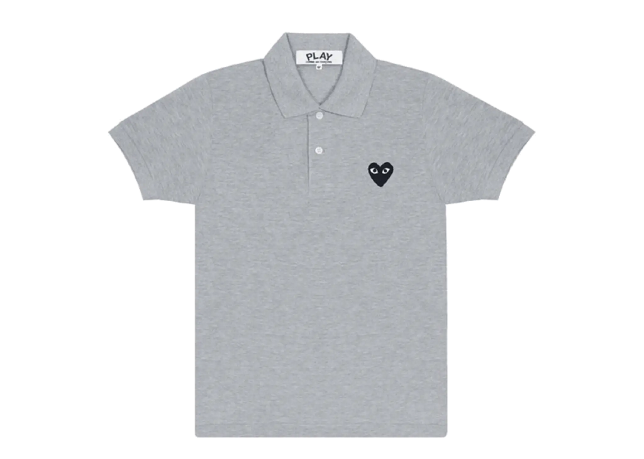 Comme Des Garcons Black Emblem Grey Polo Shirt (unisex)
