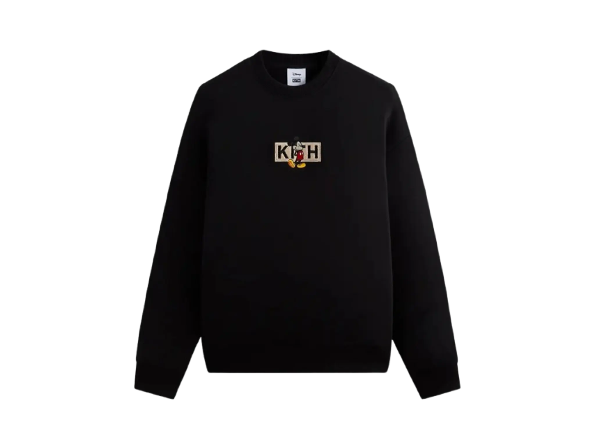 Kith For Mickey & Friends Cyber Monday Mickey Classic Logo Crewneck Black