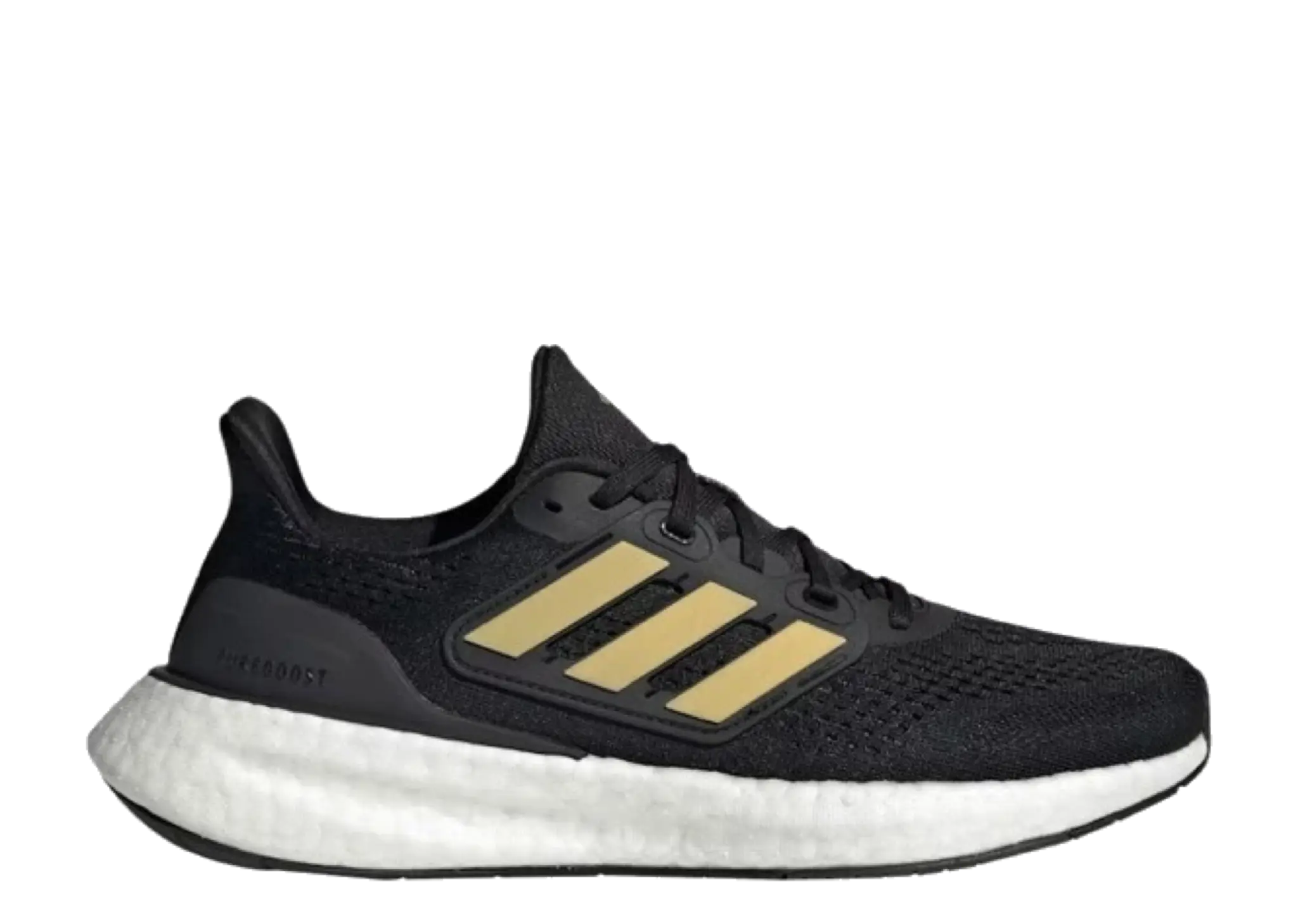 Adidas Pureboost 23 Black Gold Metallic (Women's)