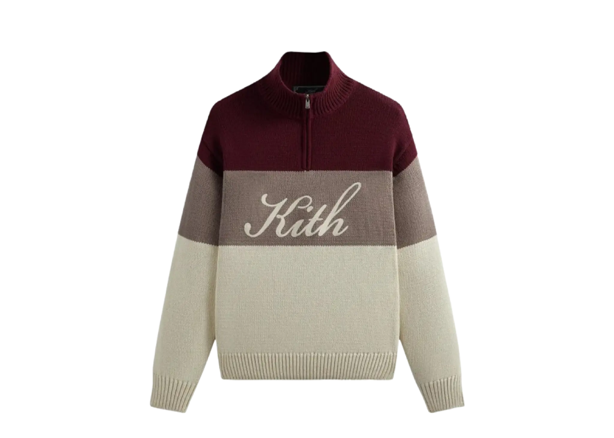 Kith Wyona Quarter Zip Sweater Magma
