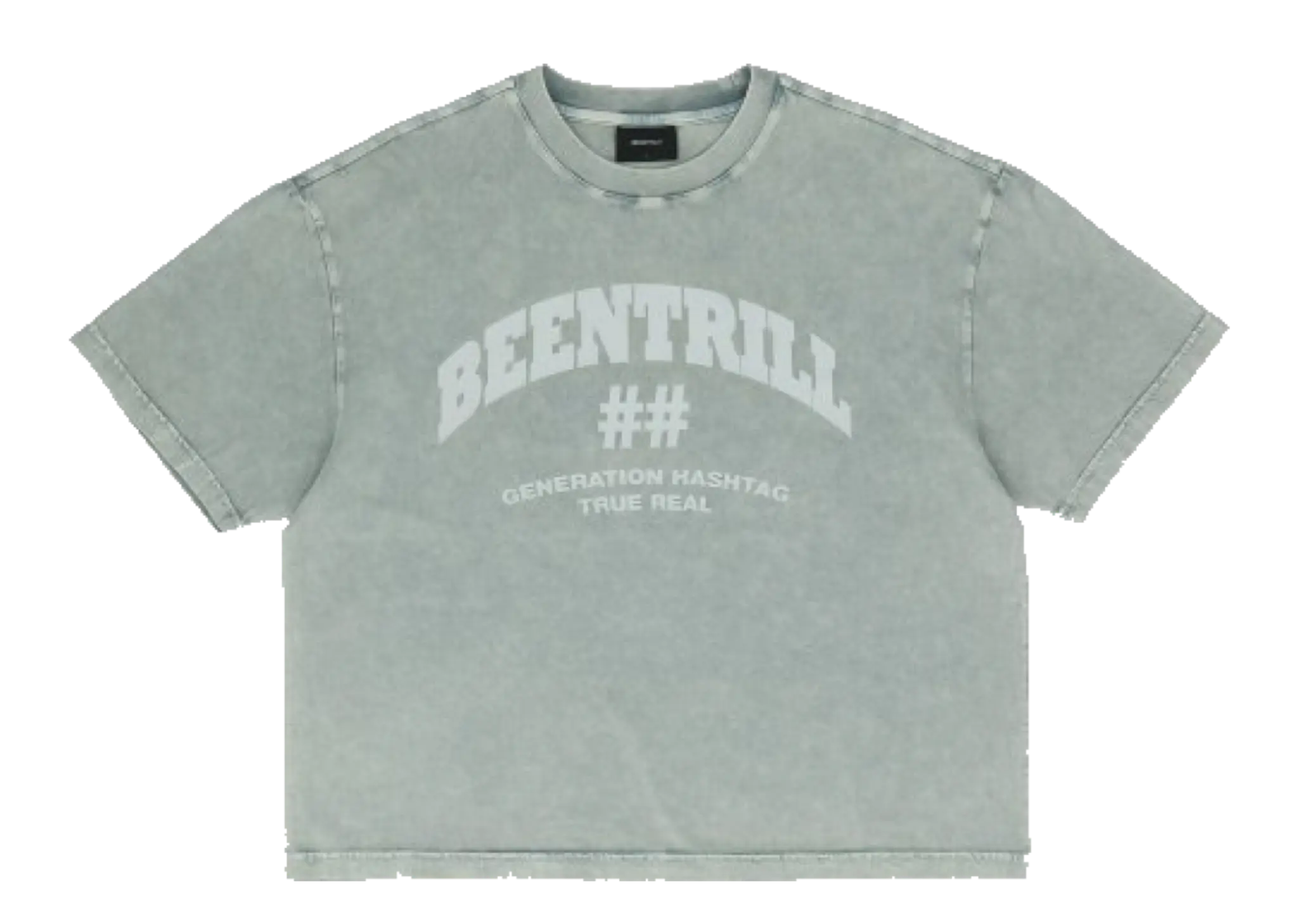 Beentrill Garment Dying T-Shirt Light Blue Women's