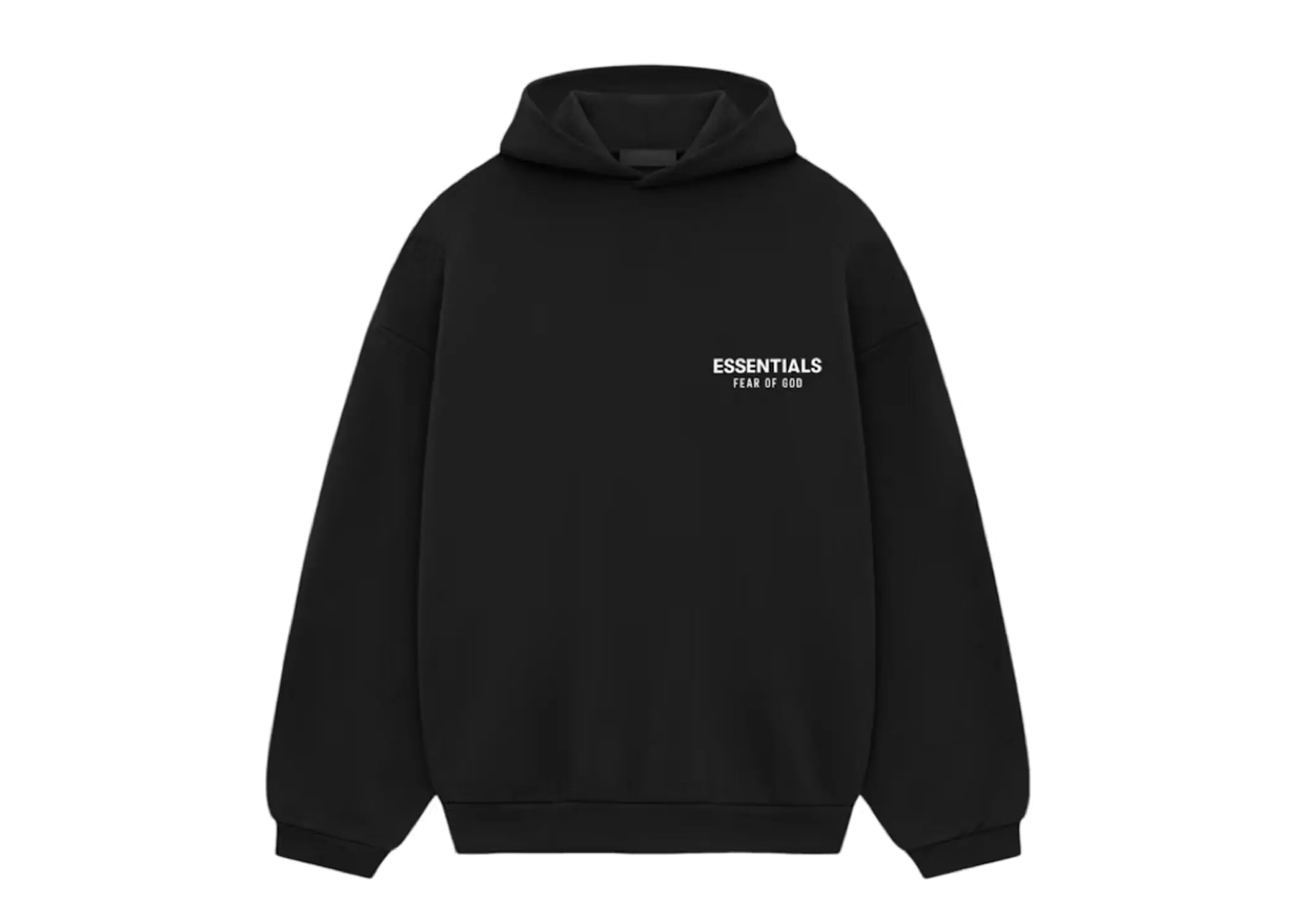 Fear Of God Essentials Back Logo Hoodie Black - photo 2