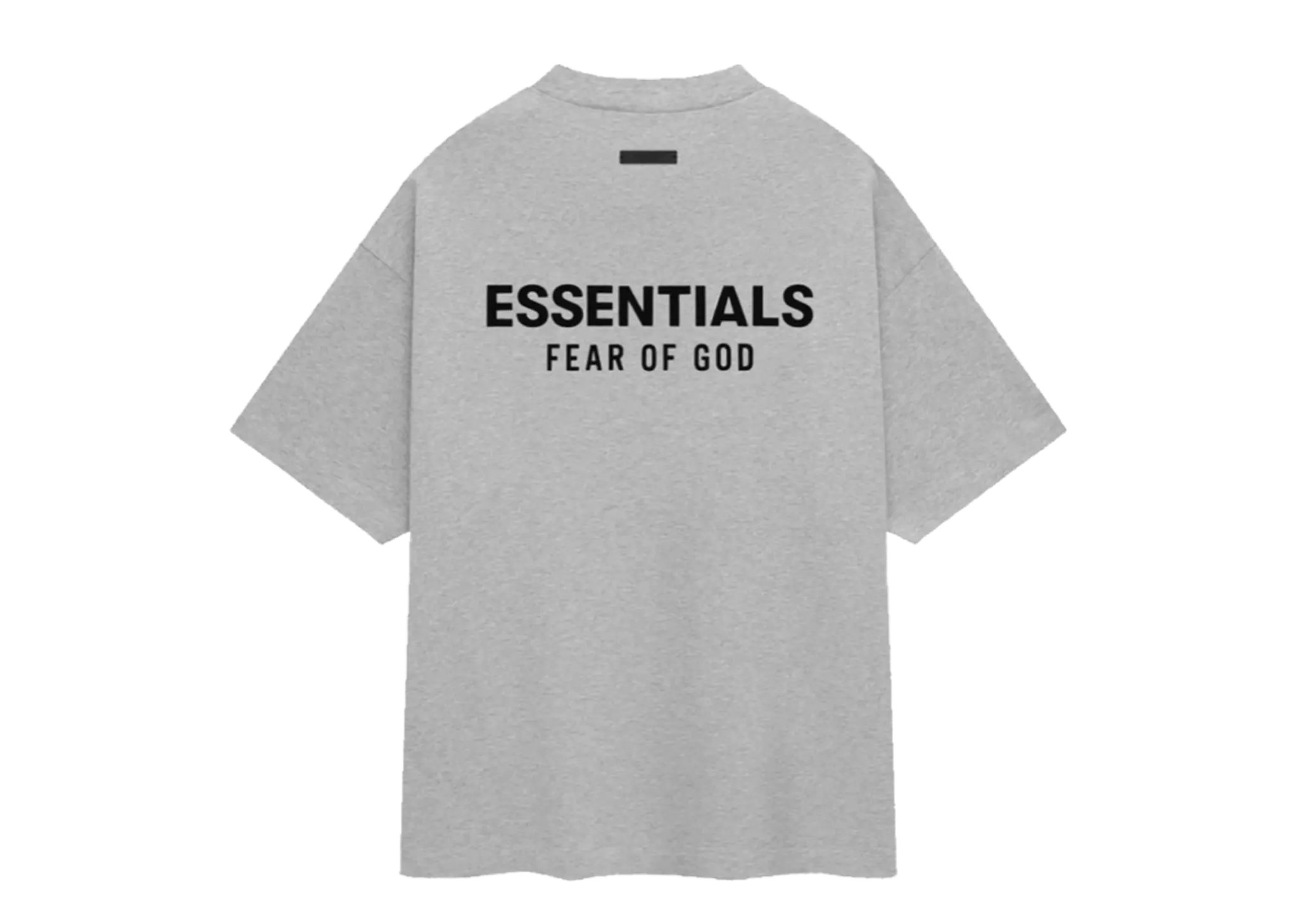 Fear Of God Essential Back Logo Jersey Crewneck T-Shirt Ligh Heather - photo 2