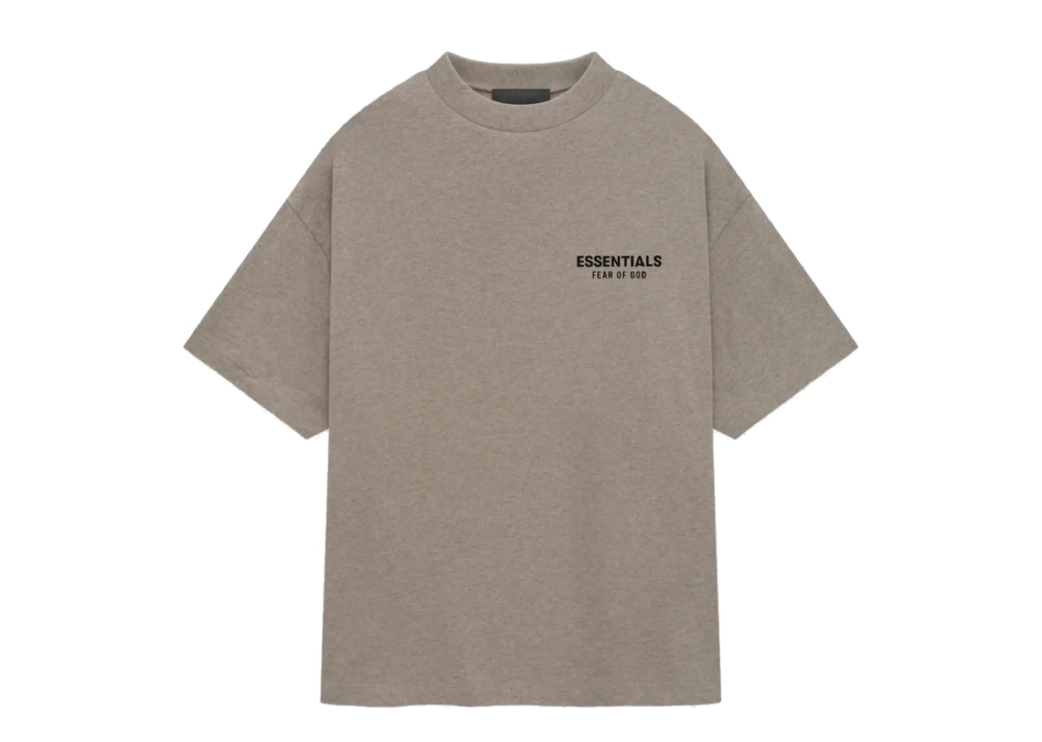 Fear Of God Essential Back Logo Jersey Crewneck T-Shirt Heather Grey