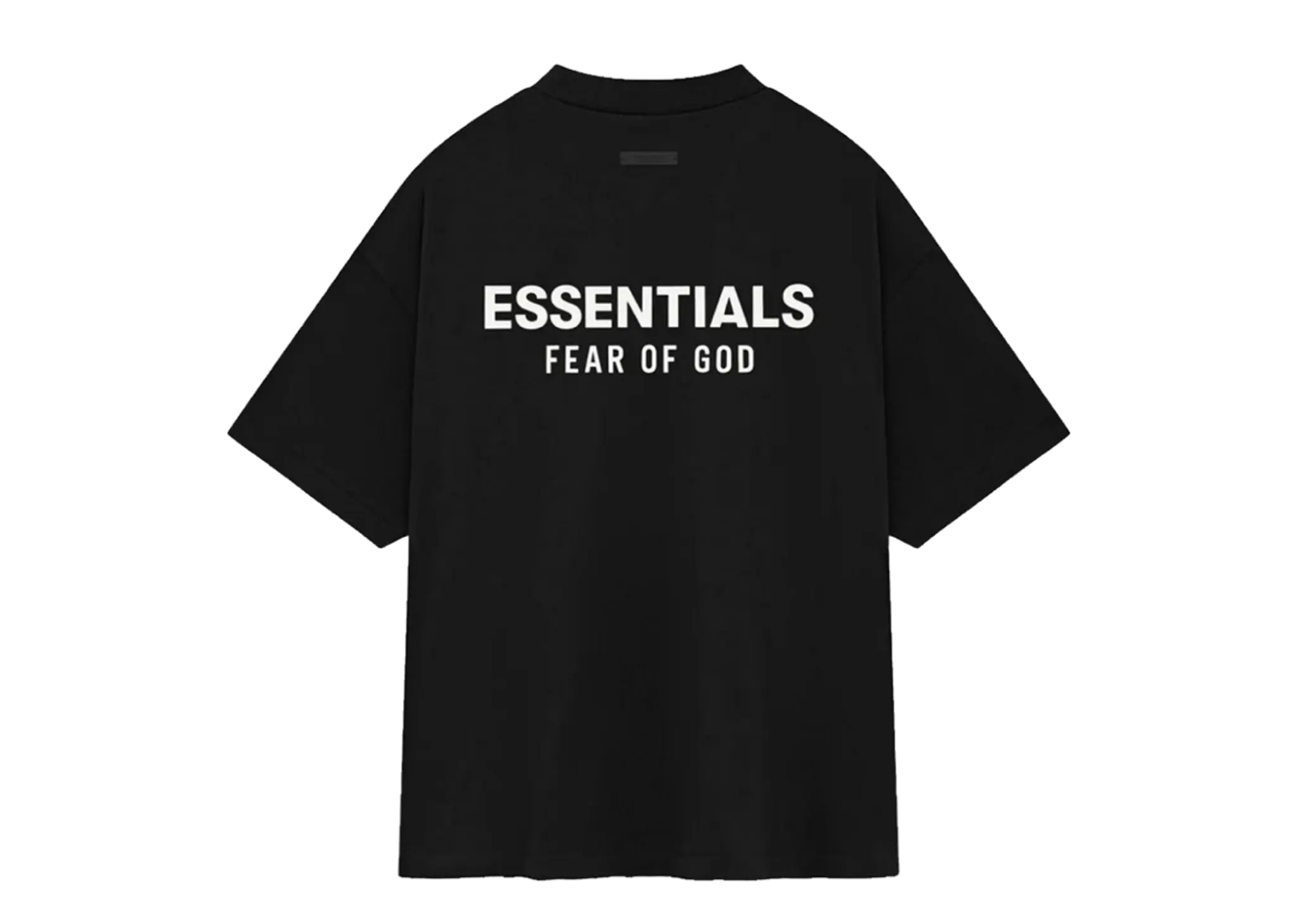 Fear of God Essentials Back Logo Jersey Crewneck T-shirt Black - photo 2