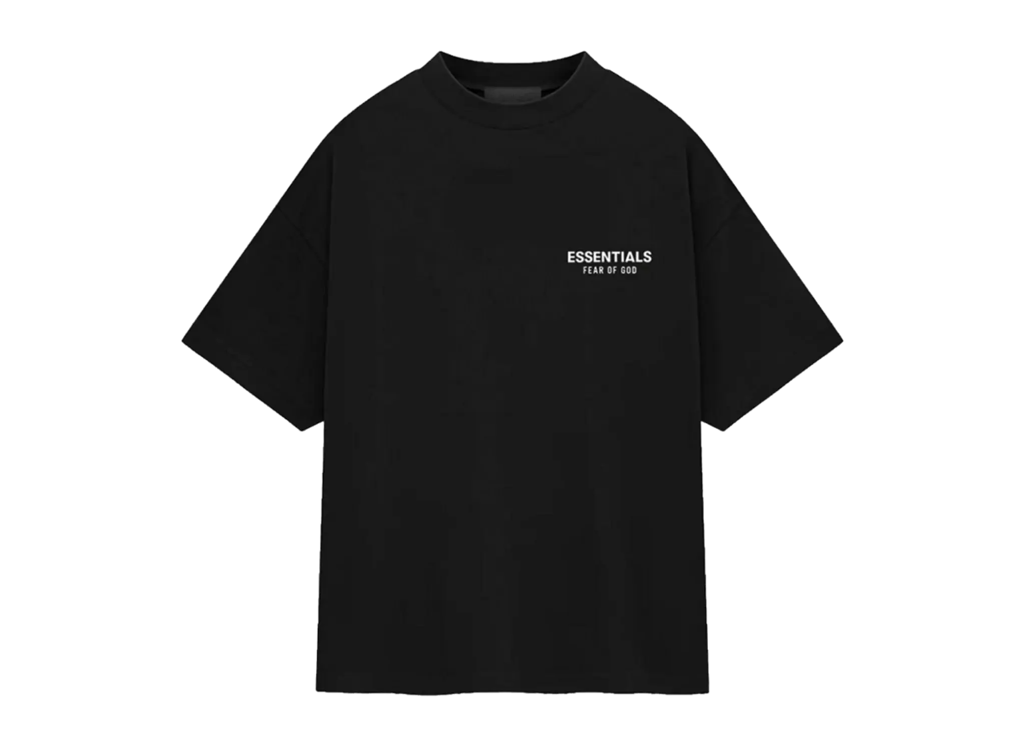 Fear of God Essentials Back Logo Jersey Crewneck T-shirt Black
