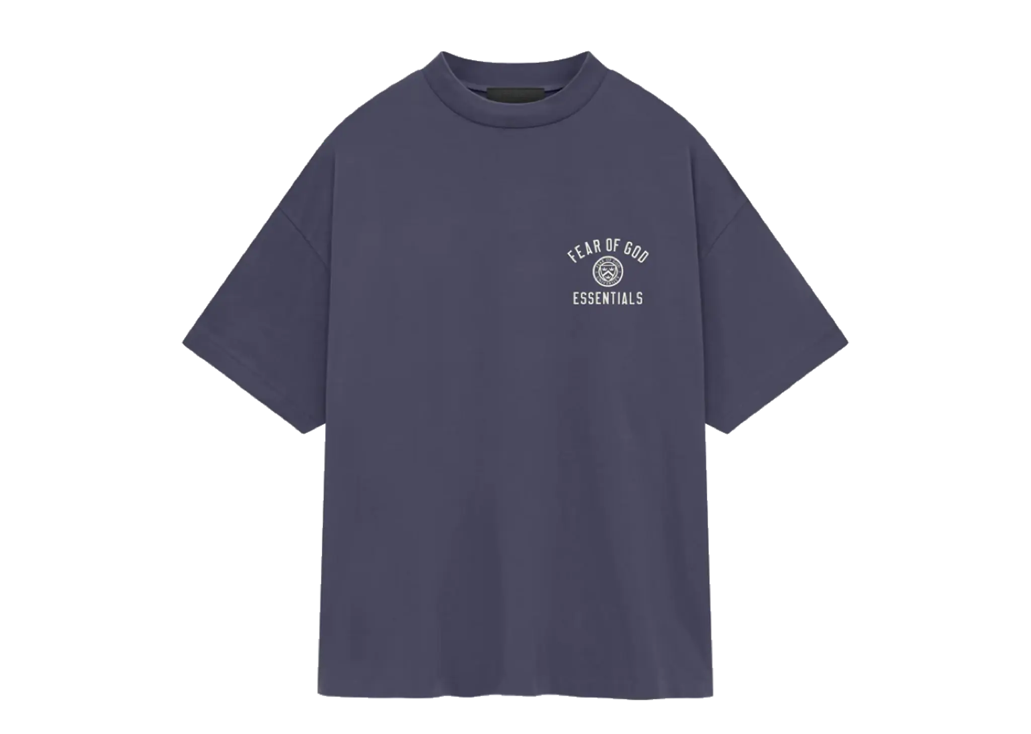 Fear of God Essentials University Logo Jersey T-shirt Marine Blue