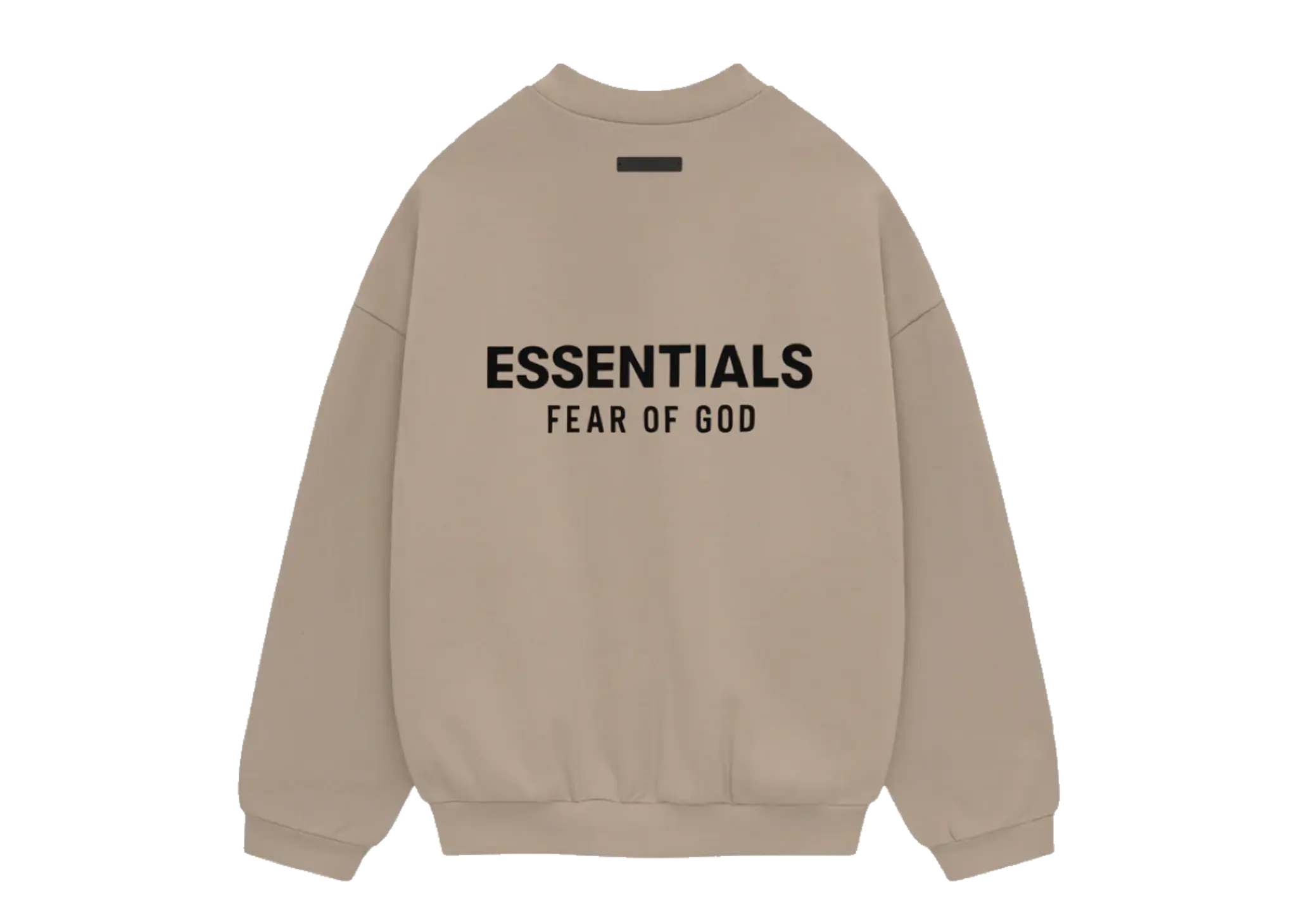 Fear of God Essentials Back Logo Jersey Crewneck Sweatshirt Beige Desert Sand - photo 2