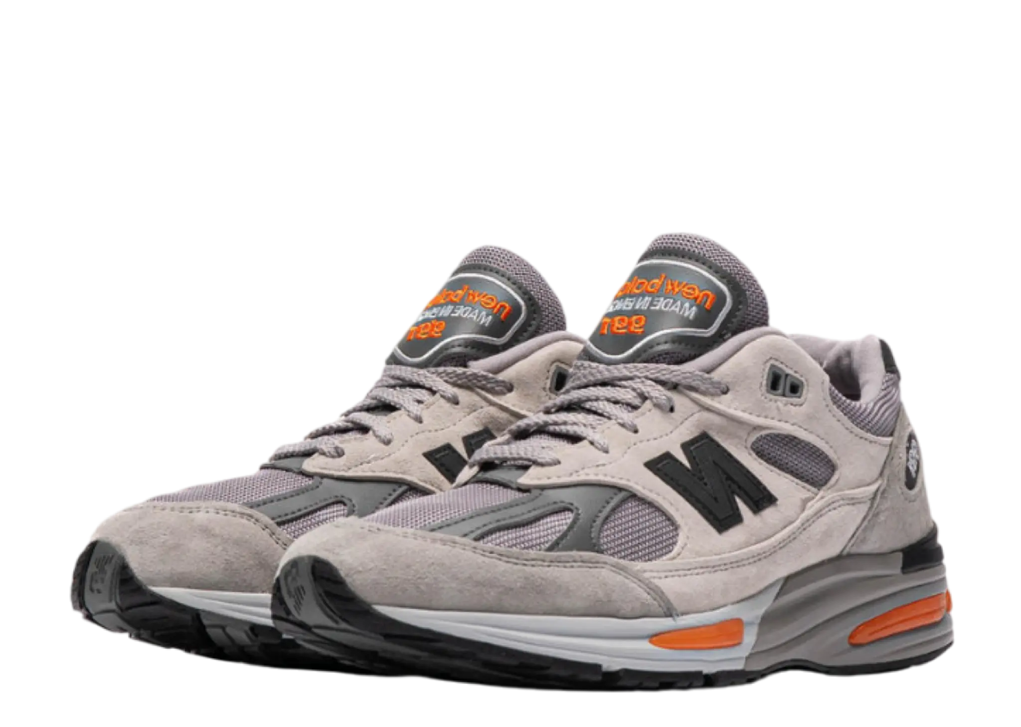 New Balance 991v2 MiUK Pelican Grey Orange - photo 2